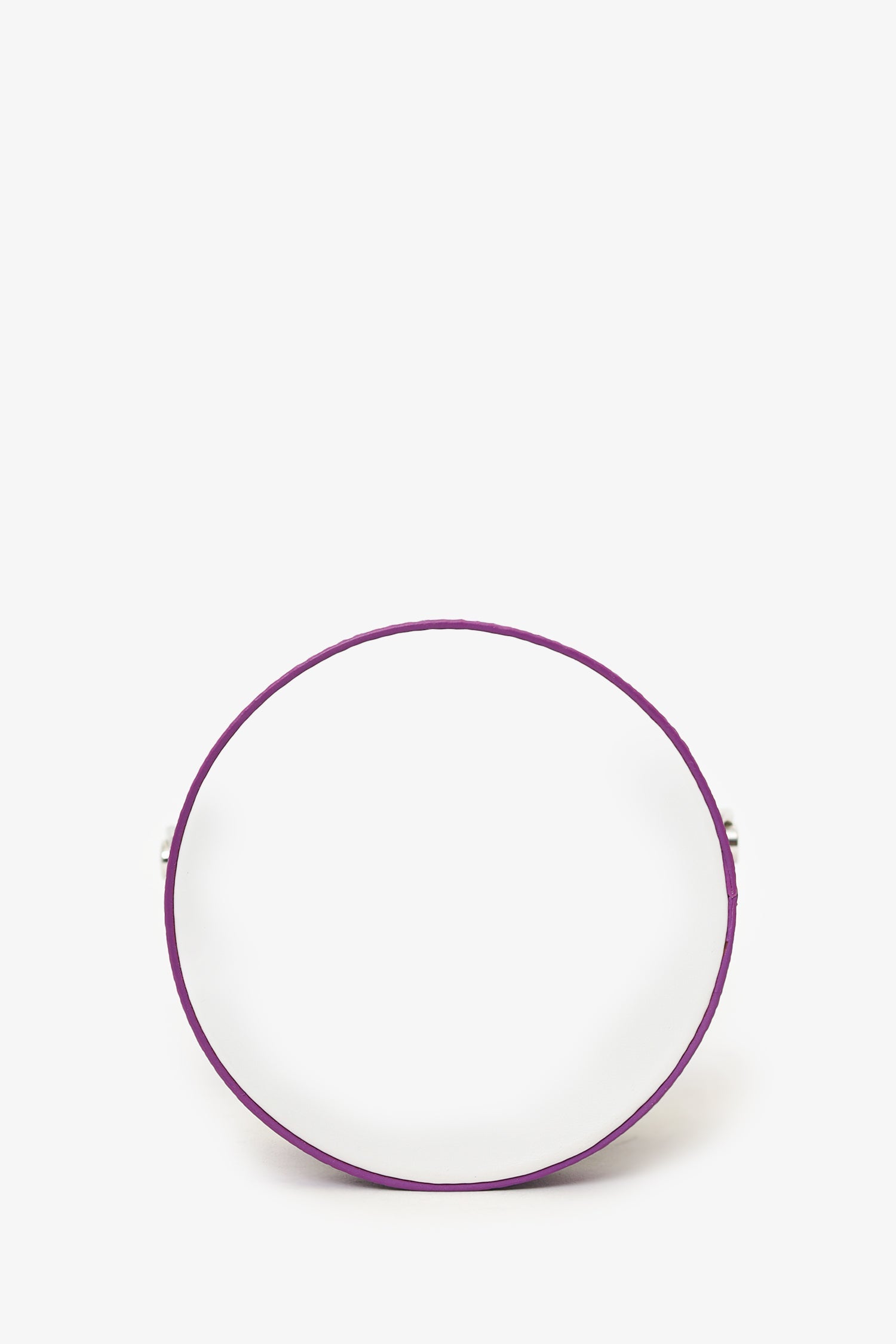 Louis Vuitton White/Purple Leather Paint Can Top Handle With Strap