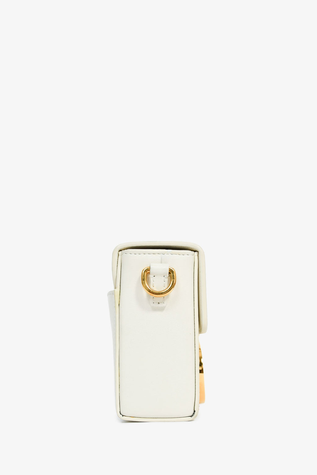 Christian Dior White Leather 'Sac 30 Montaigne Mini' Crossbody
