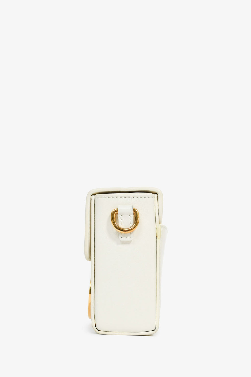 Christian Dior White Leather 'Sac 30 Montaigne Mini' Crossbody