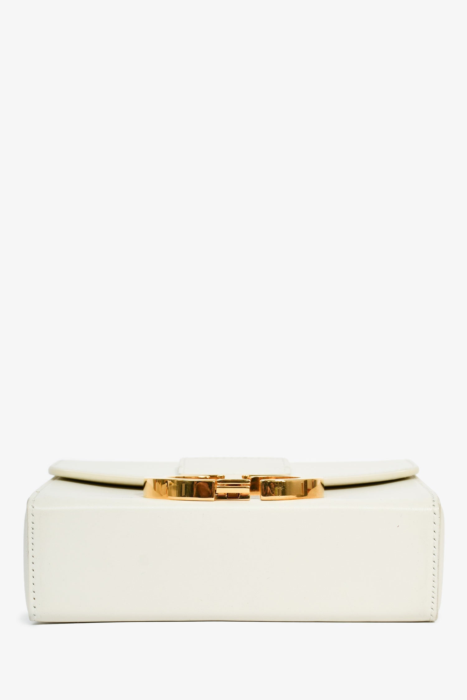 Christian Dior White Leather 'Sac 30 Montaigne Mini' Crossbody