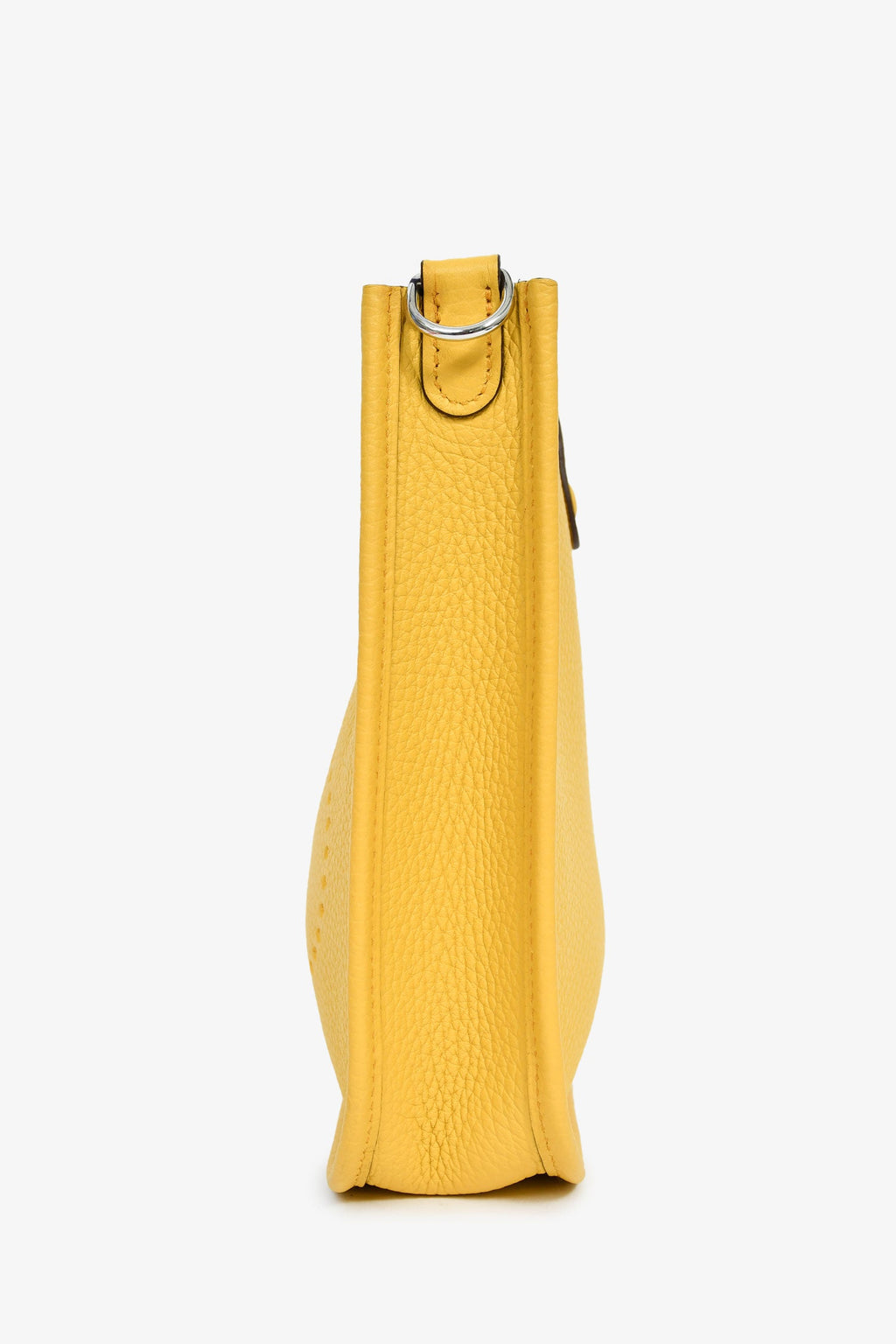 Hermès 2024 Yellow Clemence Leather TPM Evelyne Crossbody