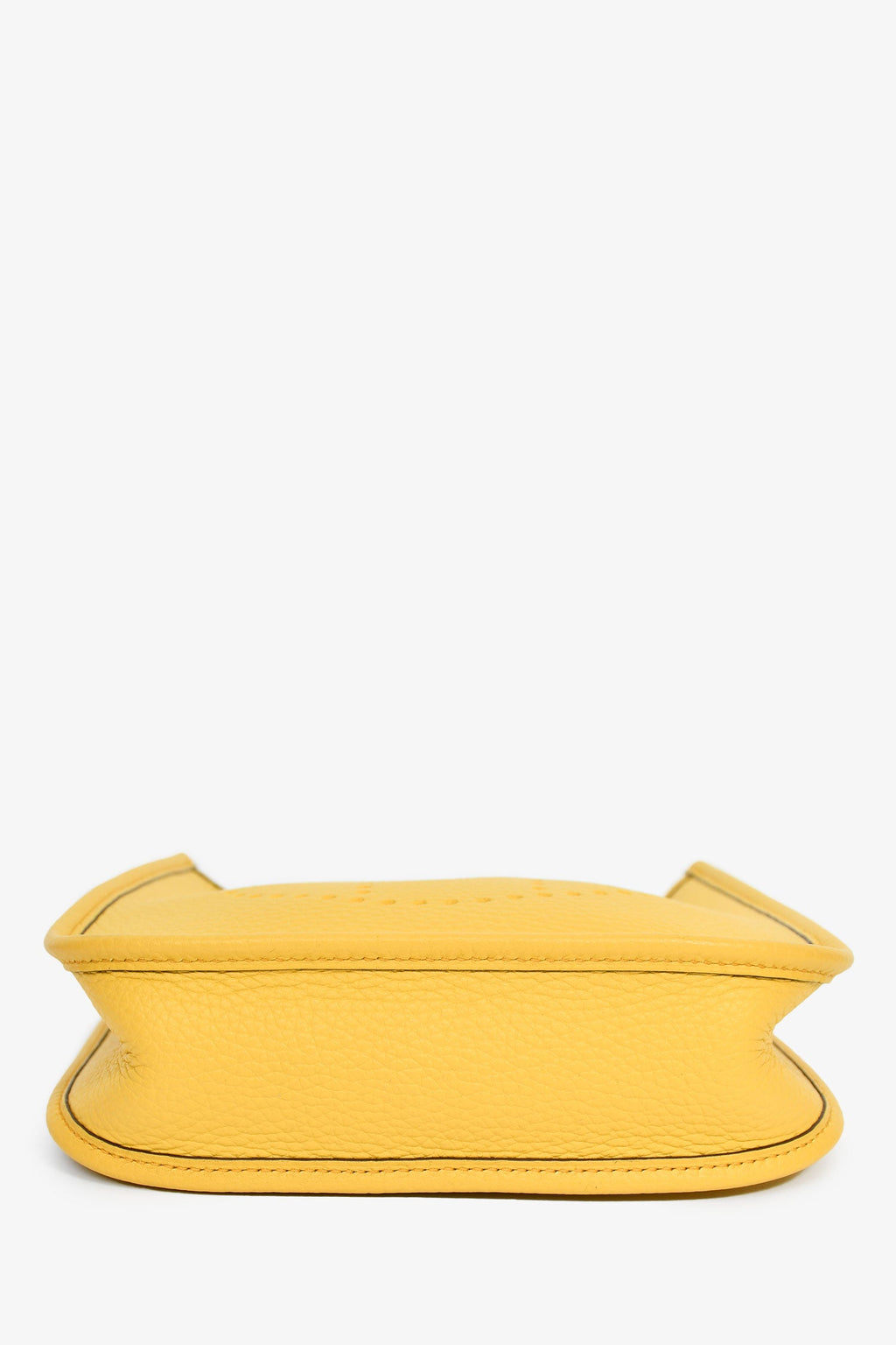 Hermès 2024 Yellow Clemence Leather TPM Evelyne Crossbody