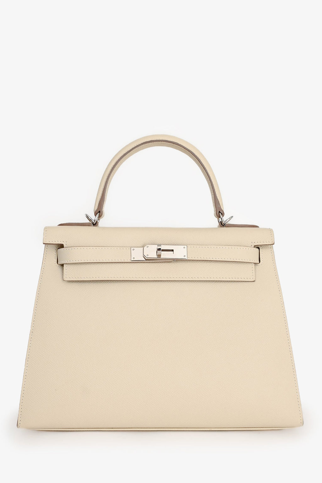 Hermès 2021 Chalk White Epsom Leather Kelly Sellier 28