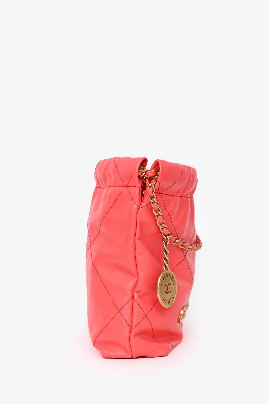 Pre-Loved Chanel™ Pink Mini 22 Hobo