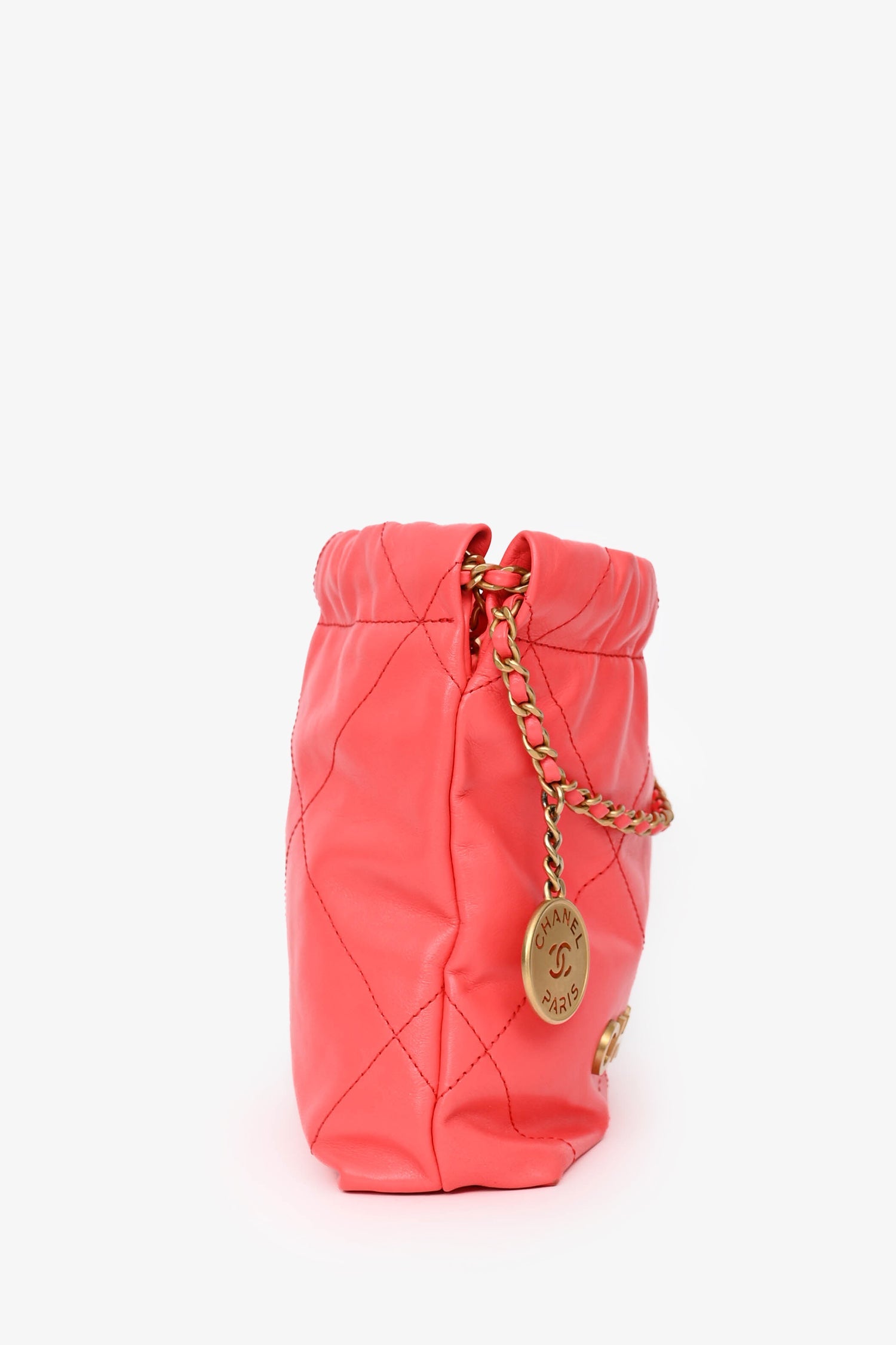 Pre-Loved Chanel™ Pink Mini 22 Hobo