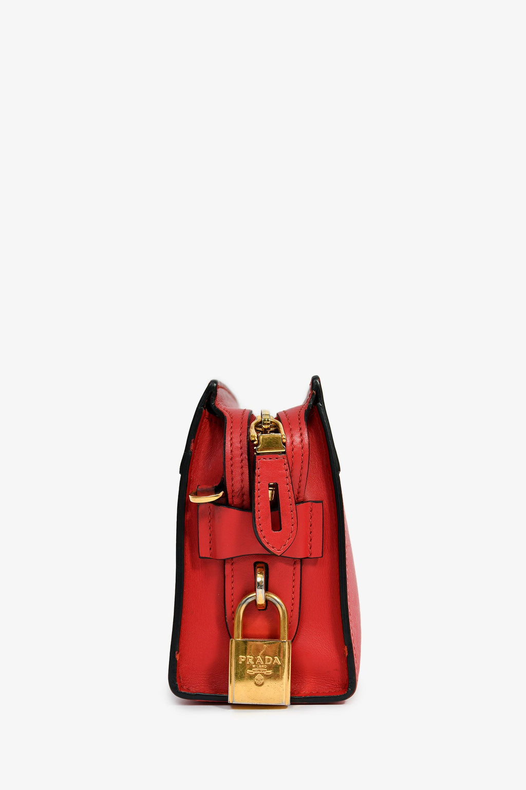 Prada Red Saffiano Leather 'Esplanade' Crossbody