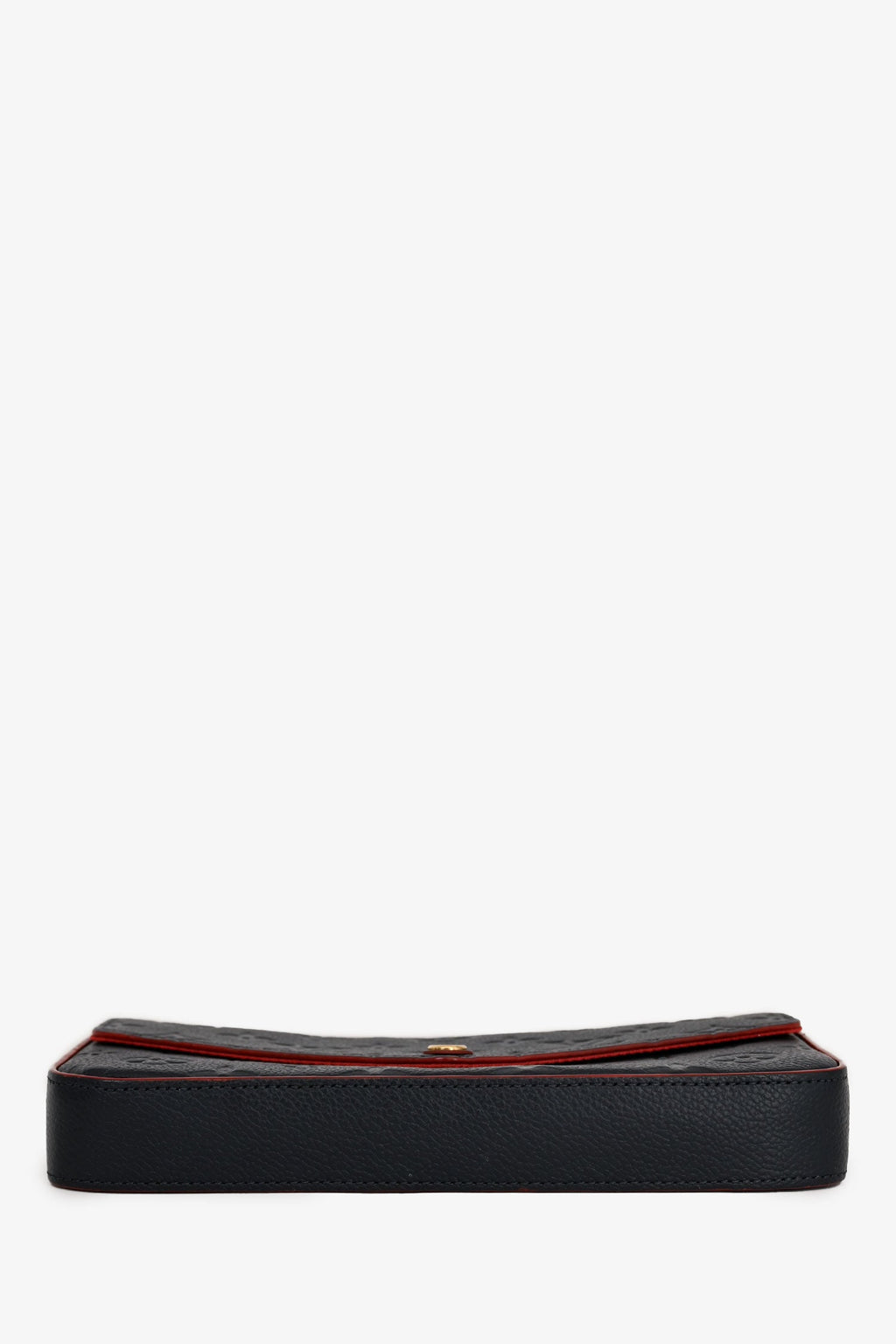 Louis Vuitton 2018 Navy Leather Empriente Monogram Félicie Crossbody with CJ Initials