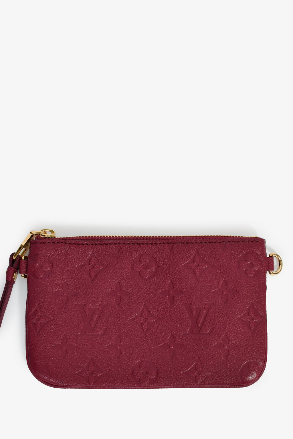 Louis Vuitton Burgundy Leather Monogram Empreinte 'Citadine' PM Bag