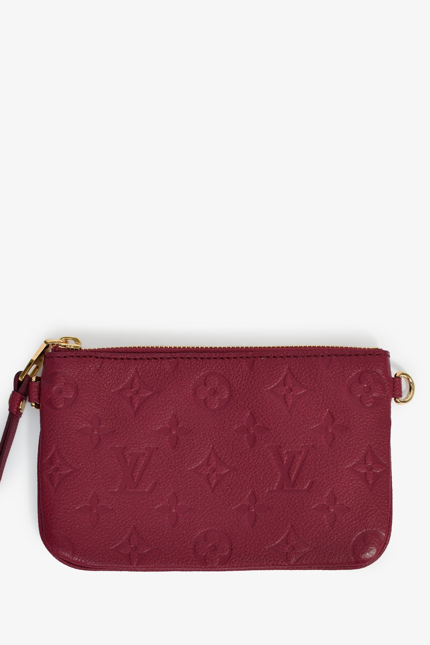 Louis Vuitton Burgundy Leather Monogram Empreinte 'Citadine' PM Bag