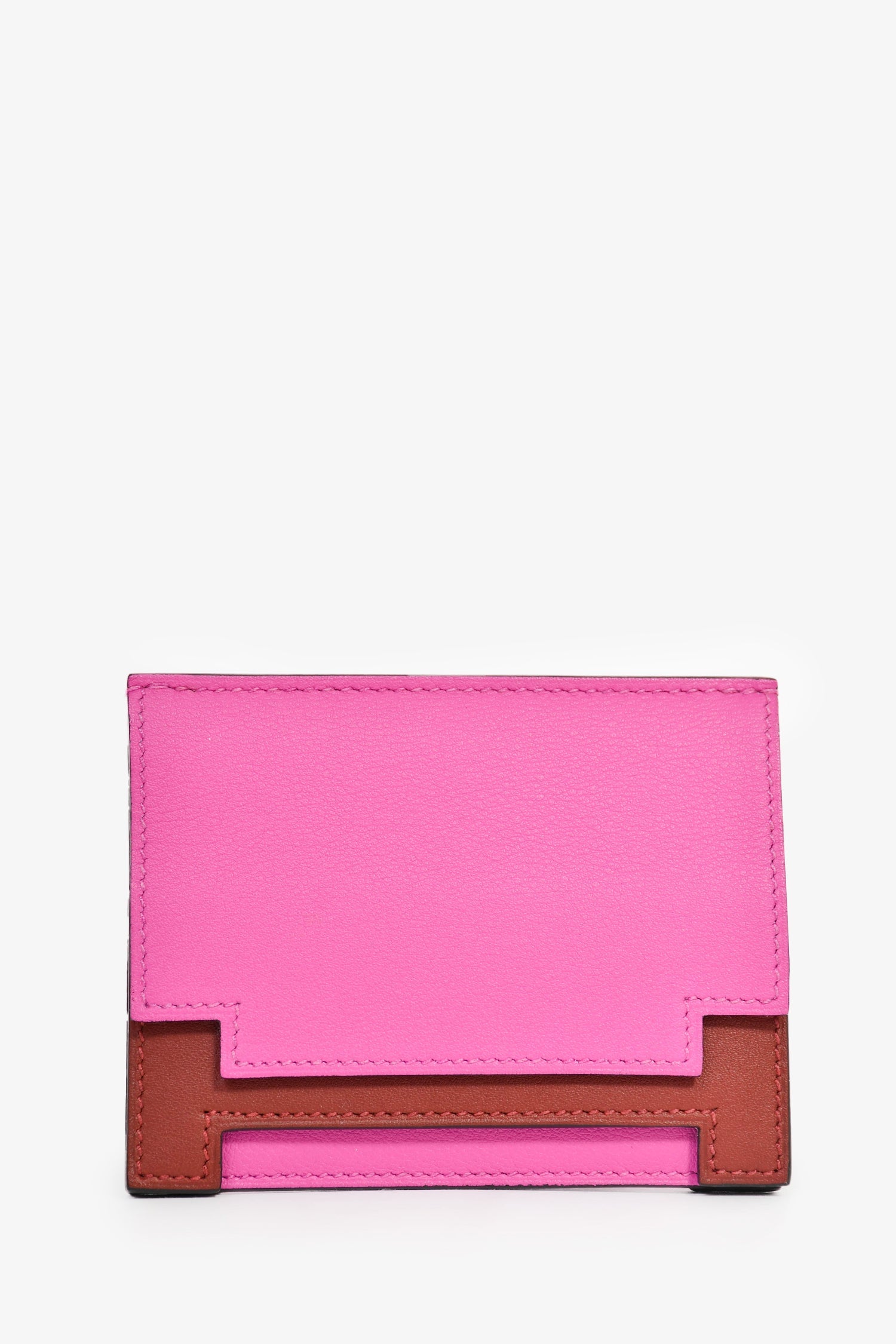 Hermès 2018 Magenta/Burgundy 'Multiplis' holder