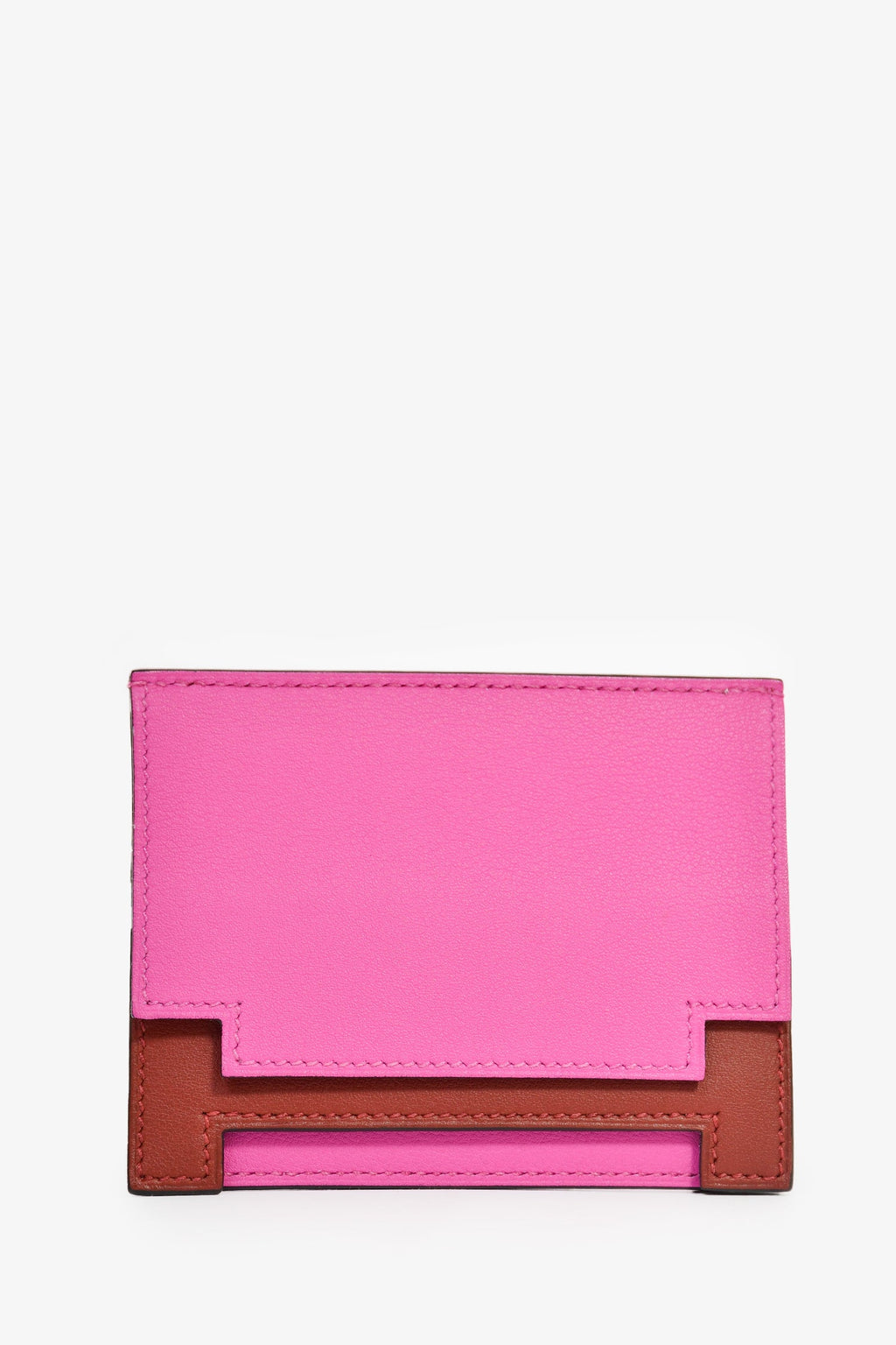 Hermès 2018 Magenta/Burgundy 'Multiplis' holder