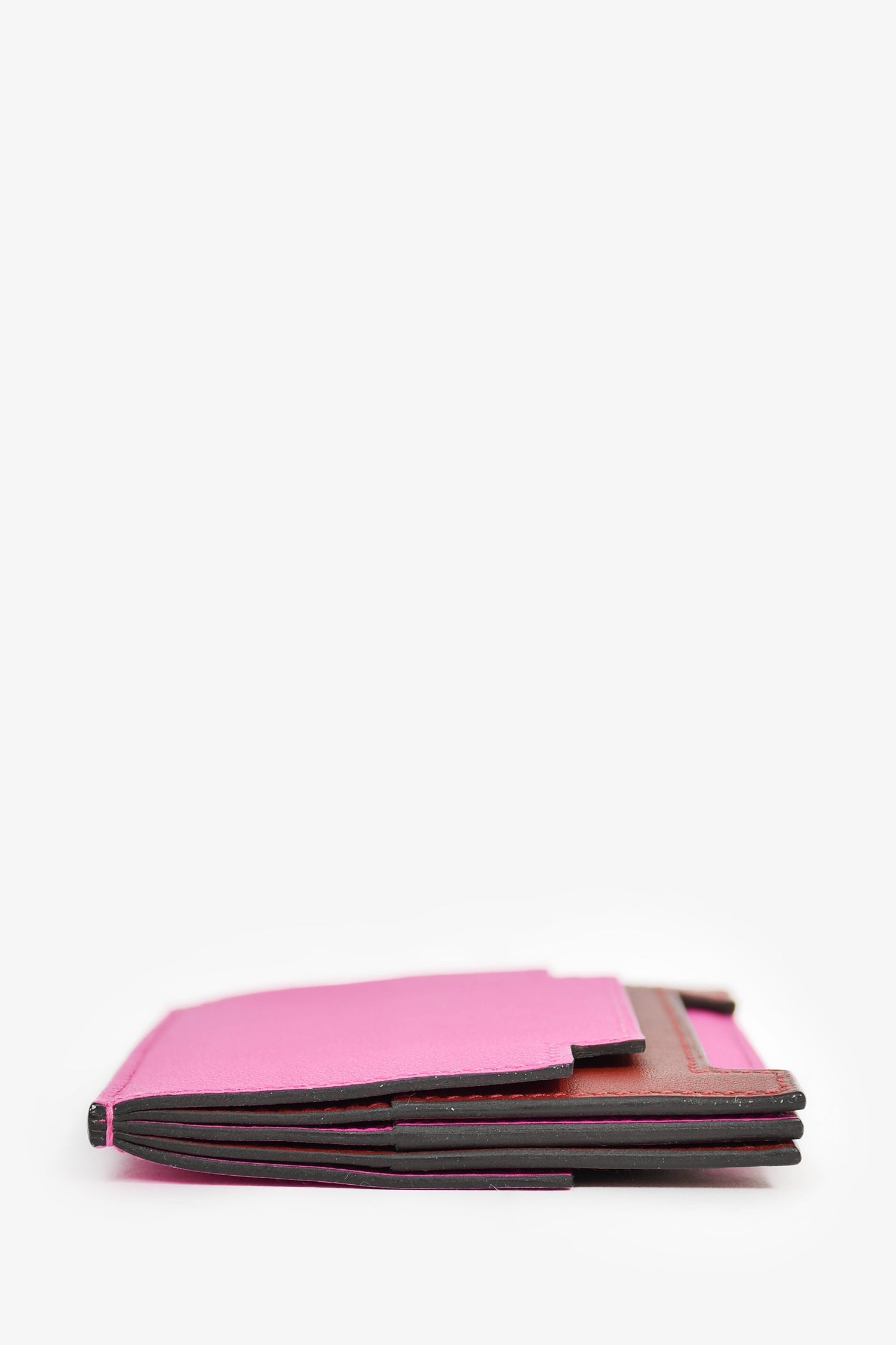Hermès 2018 Magenta/Burgundy 'Multiplis' holder