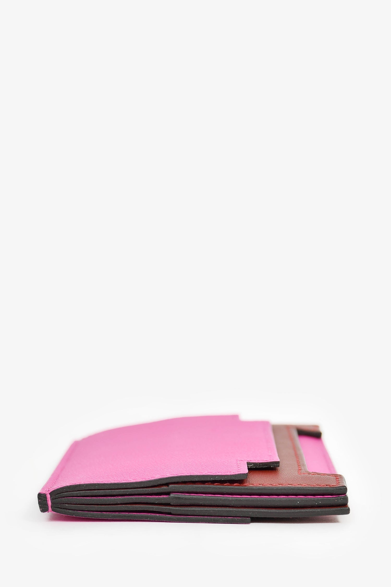 Hermès 2018 Magenta/Burgundy 'Multiplis' holder