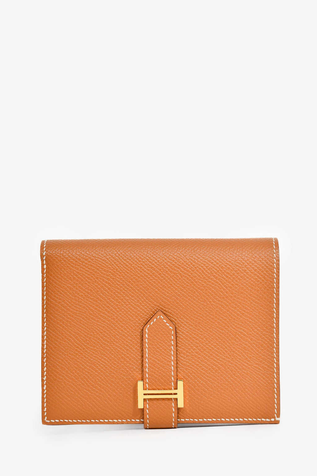 Hermès Brown Epsom Leather 'Bearn' Wallet