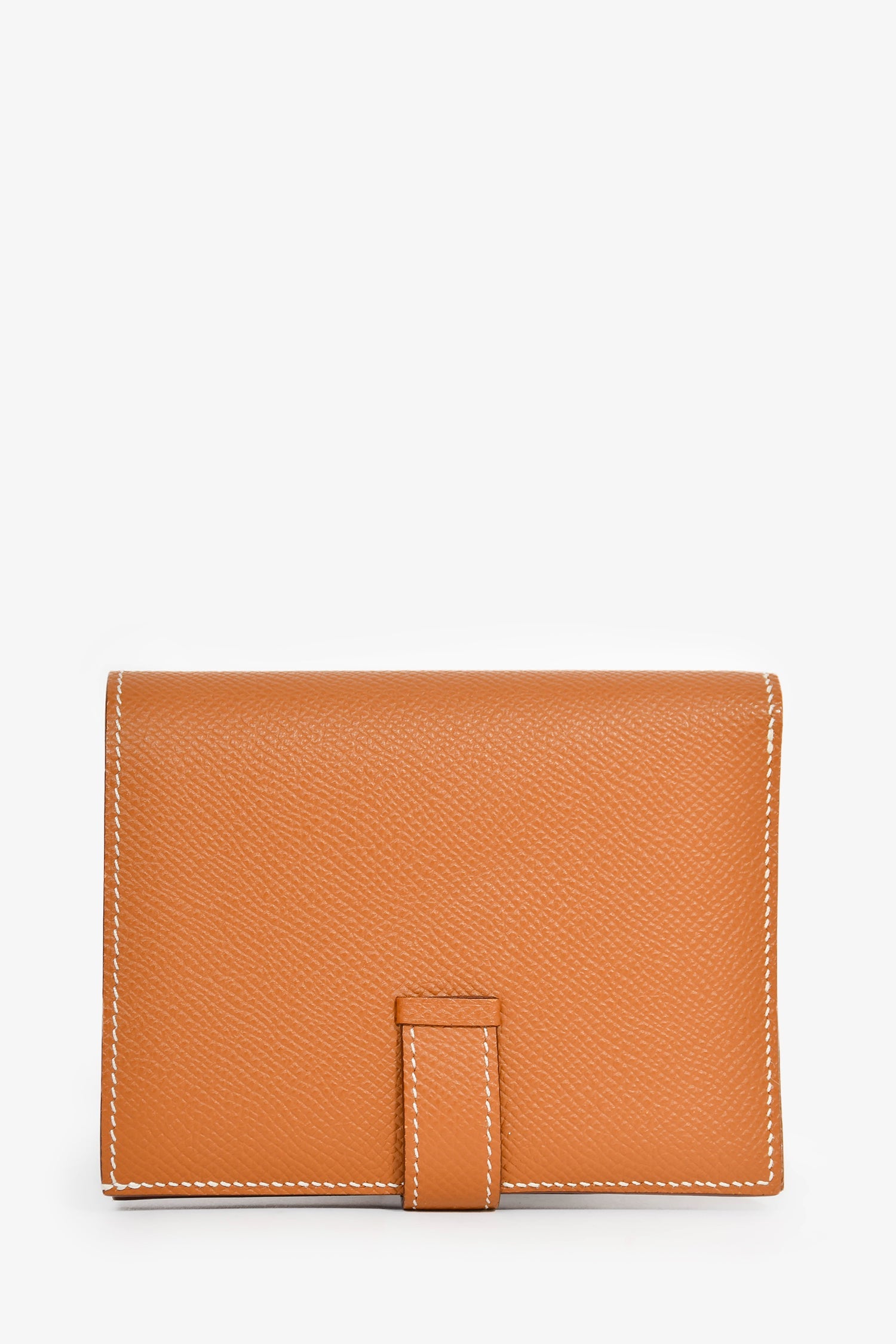 Hermès Brown Epsom Leather 'Bearn' Wallet