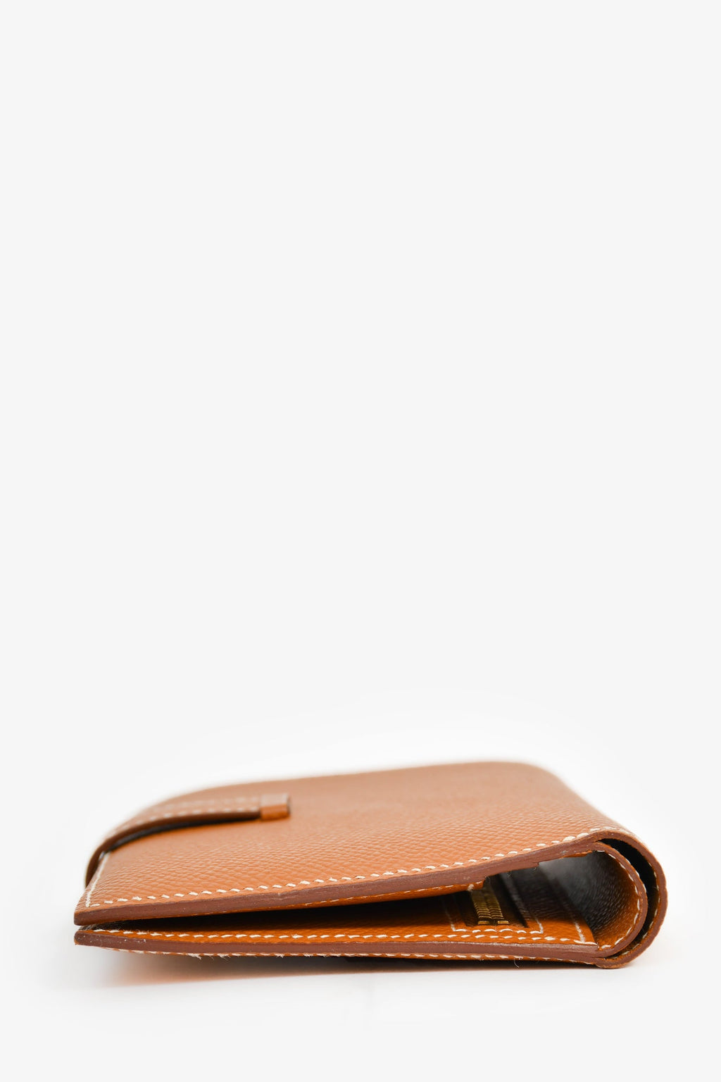 Hermès Brown Epsom Leather 'Bearn' Wallet