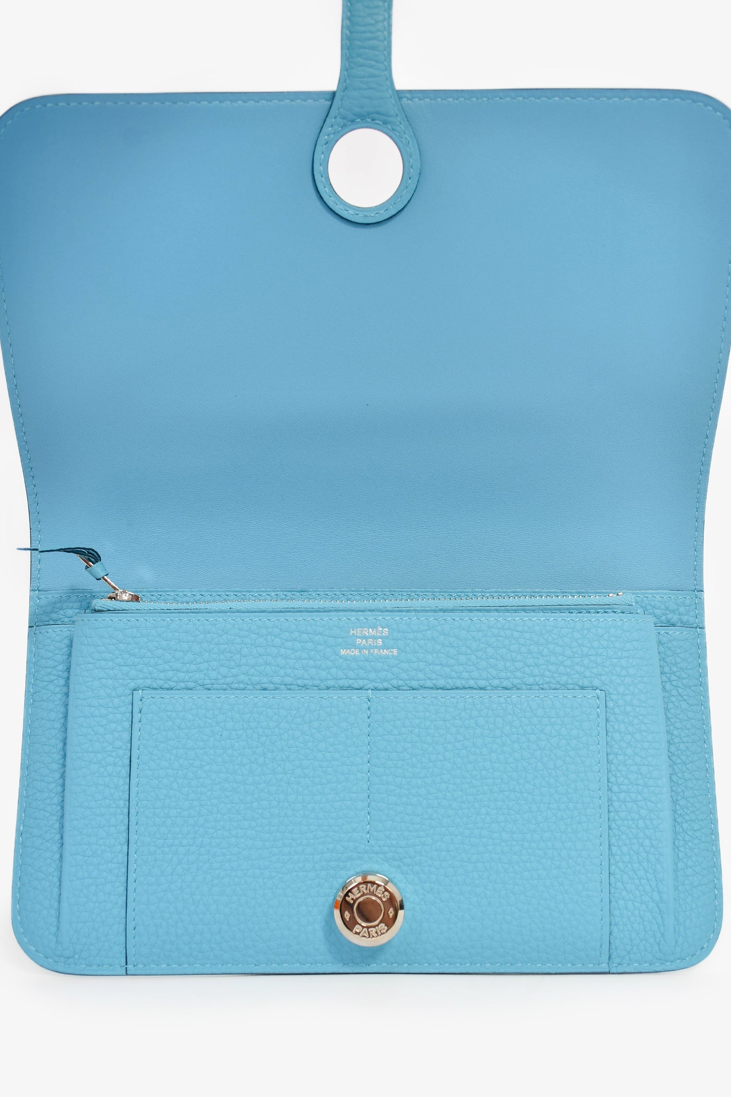 Hermès 2019 Blue Leather 'Dogon' Long Wallet