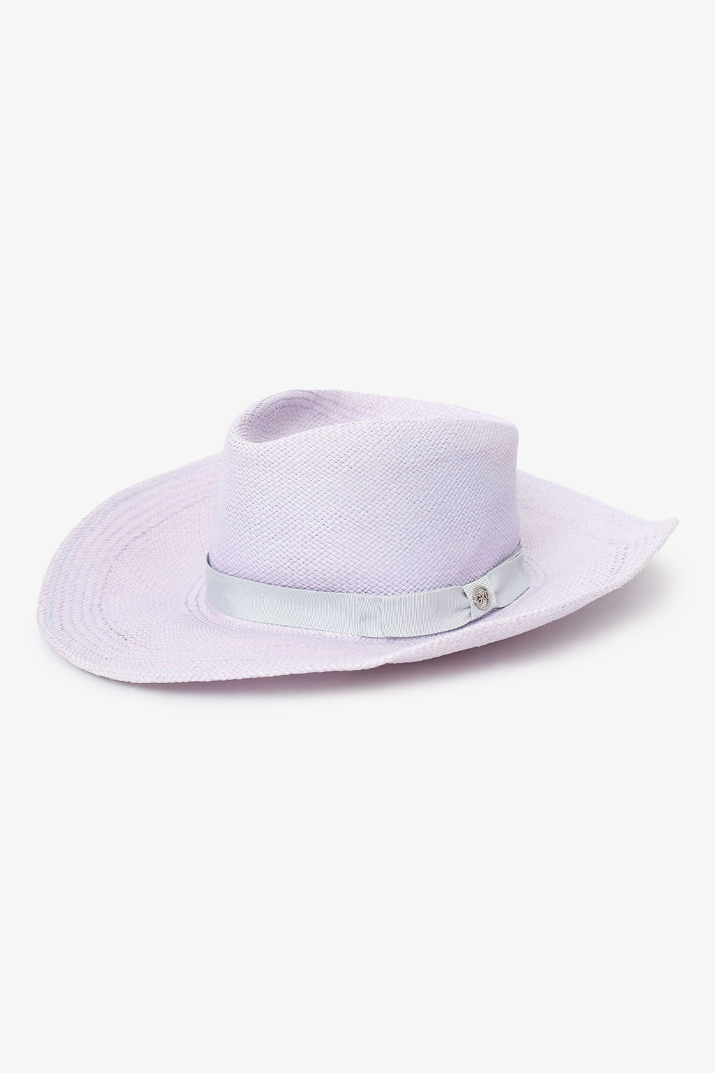 Gladys Tamez Lilac Straw Cowboy Hat Size S