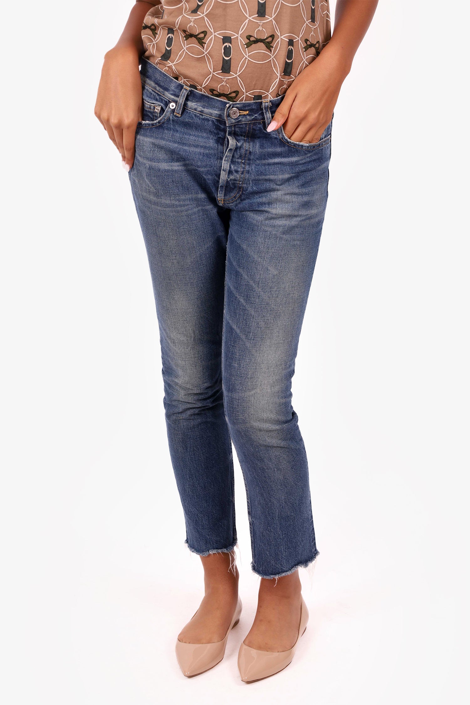 Golden Goose Blue Straight Jeans Size S