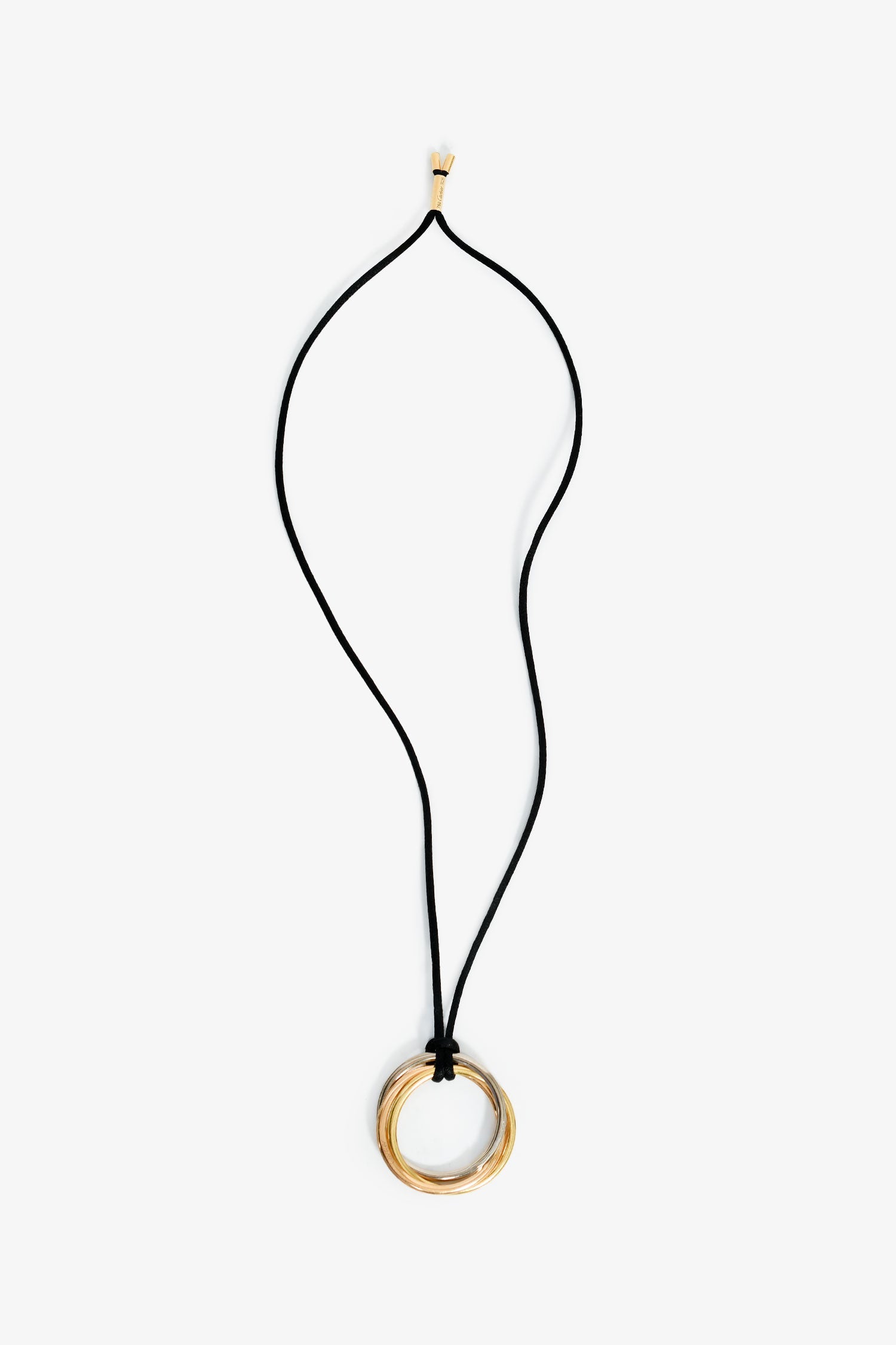 Cartier 18K Rose/White/Yellow Gold Large Trinity Pendant Necklace