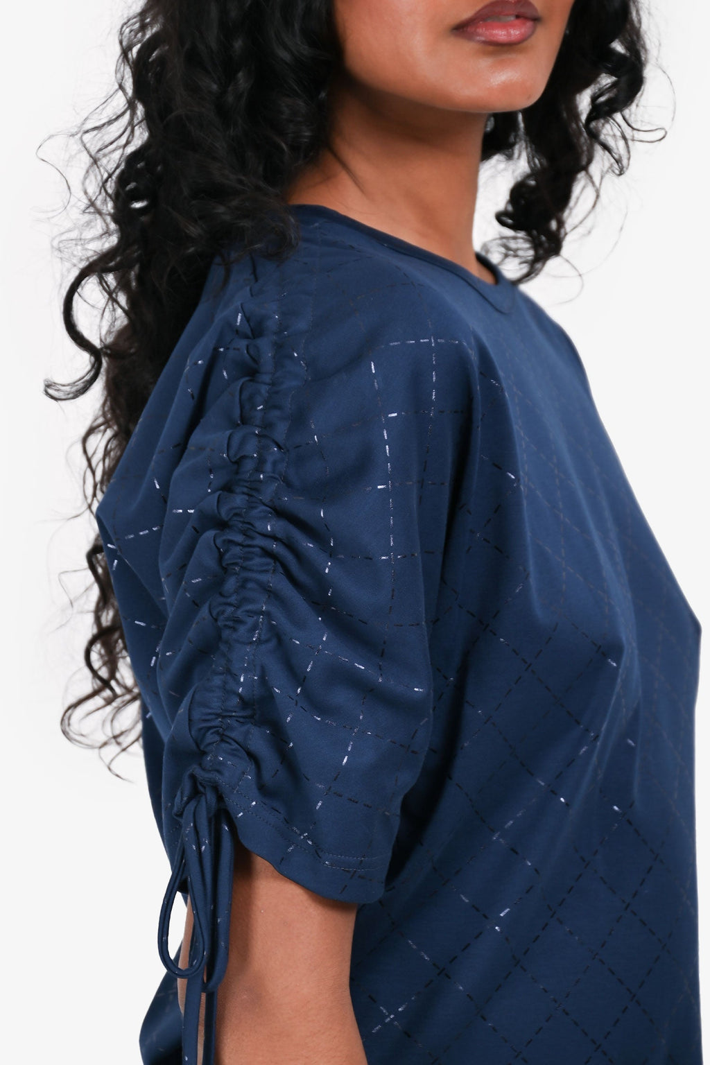 Pre-Loved Chanel™ 2019 Blue Cotton Jersey Coco Beach Top Size 38