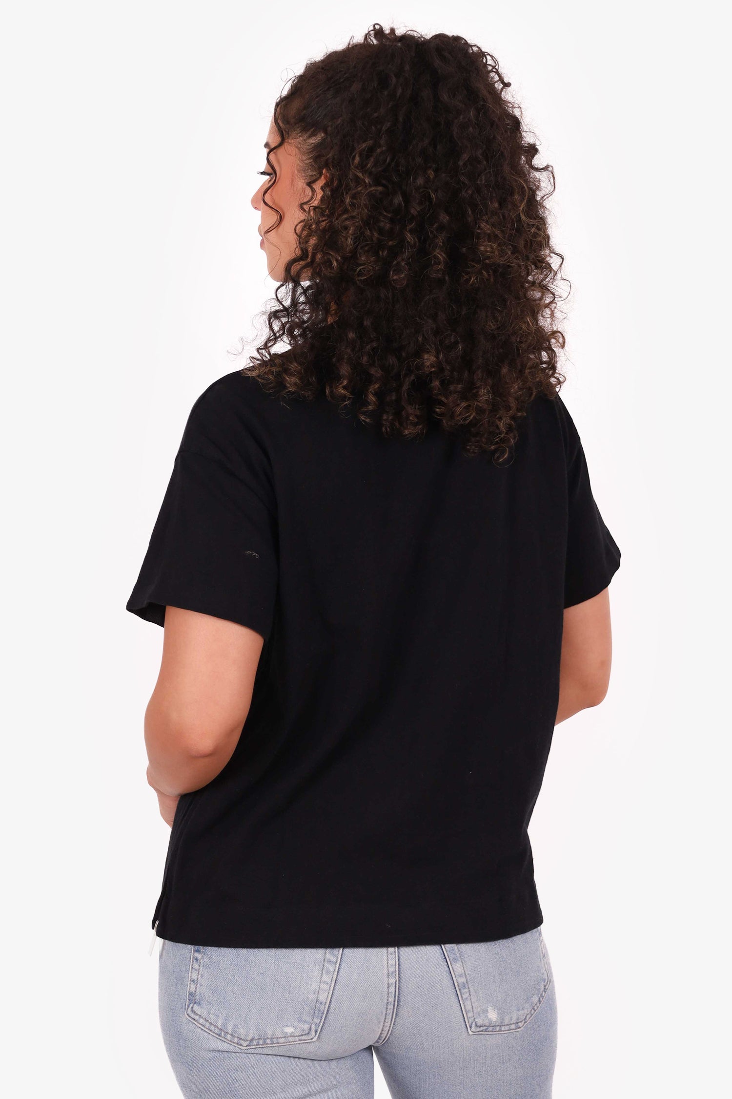 Sacai Black 'Beware (It's) Everywhere' Zip Detail T-Shirt Size 1