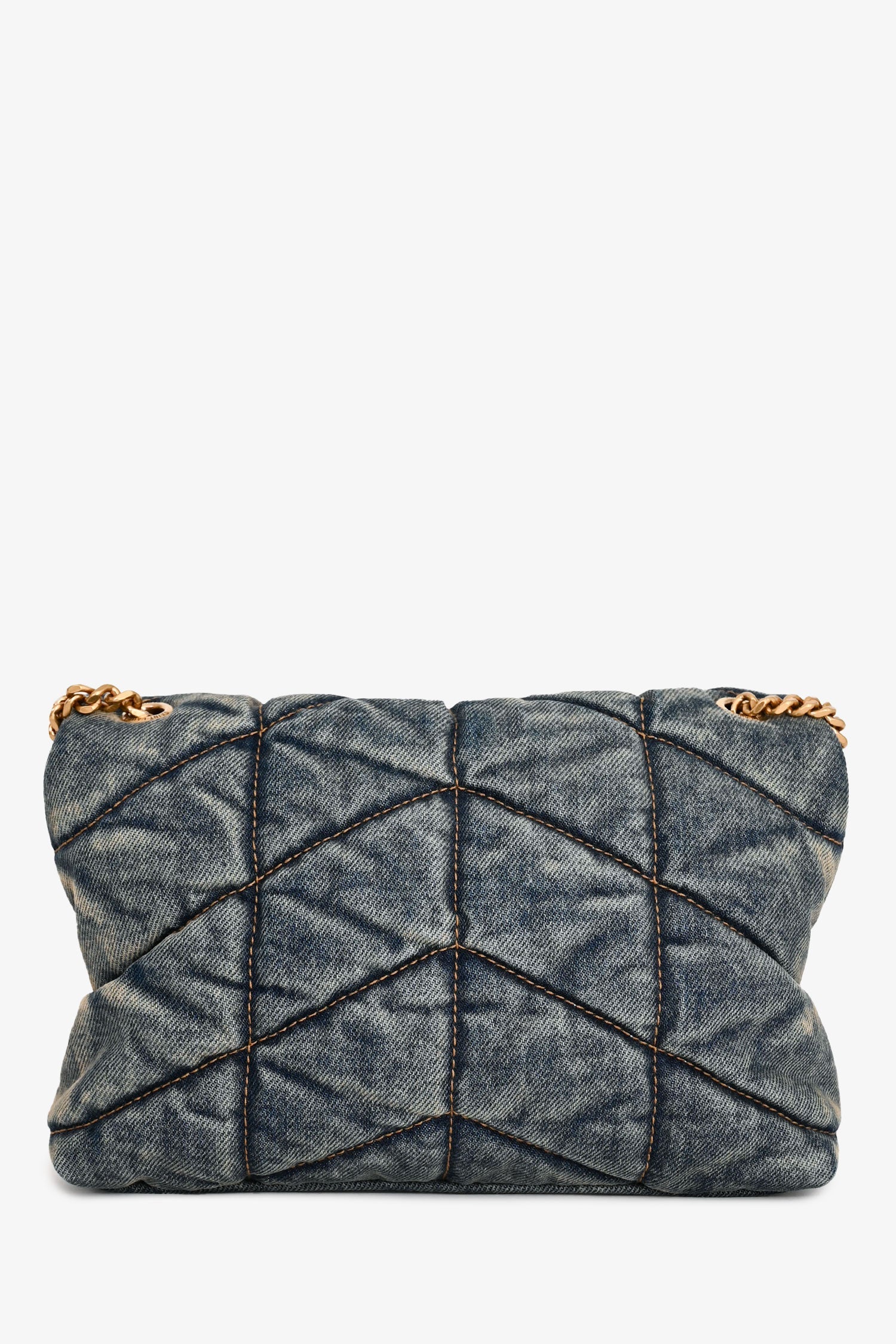Saint Laurent 2020 Blue Denim Small LouLou Flap Bag