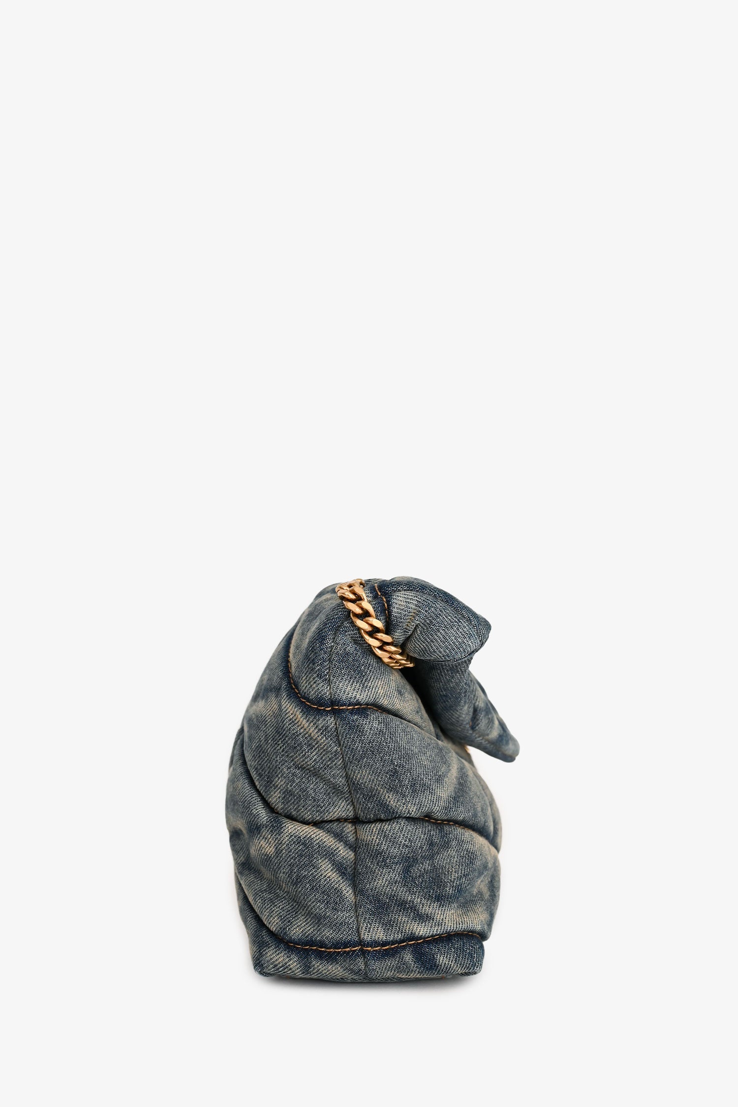 Saint Laurent 2020 Blue Denim Small LouLou Flap Bag