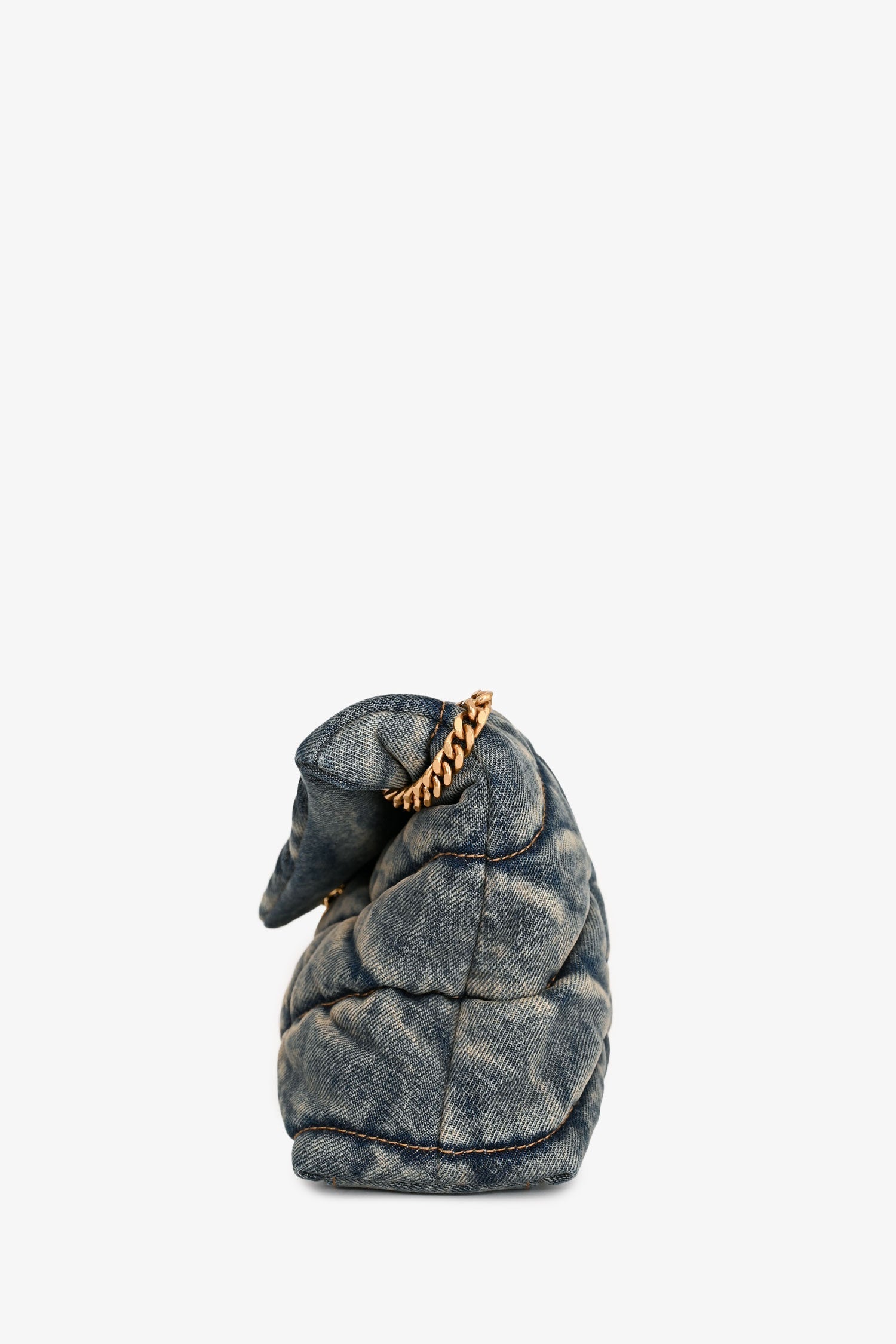 Saint Laurent 2020 Blue Denim Small LouLou Flap Bag