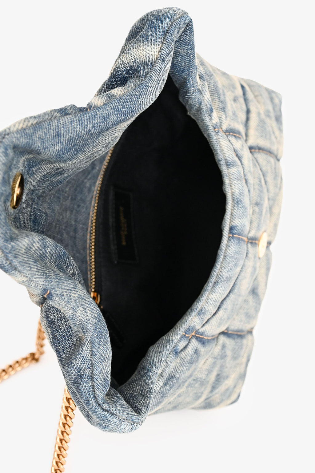 Saint Laurent 2020 Blue Denim Small LouLou Flap Bag