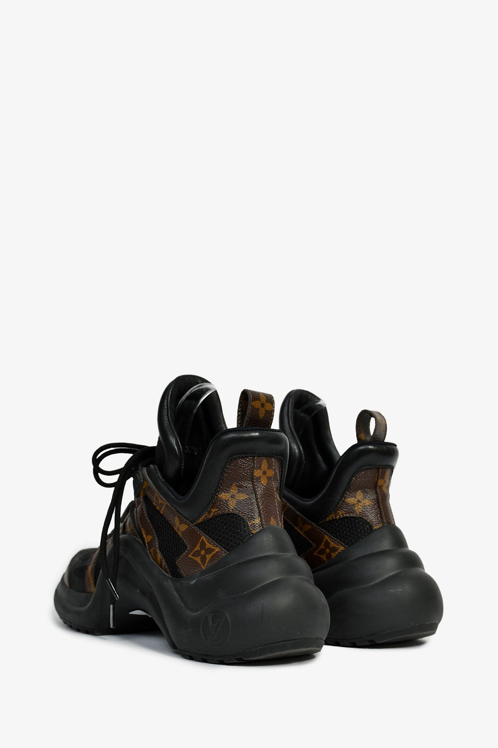 Louis Vuitton Black/Brown Monogram 'Archlight' Sneakers Size 37.5