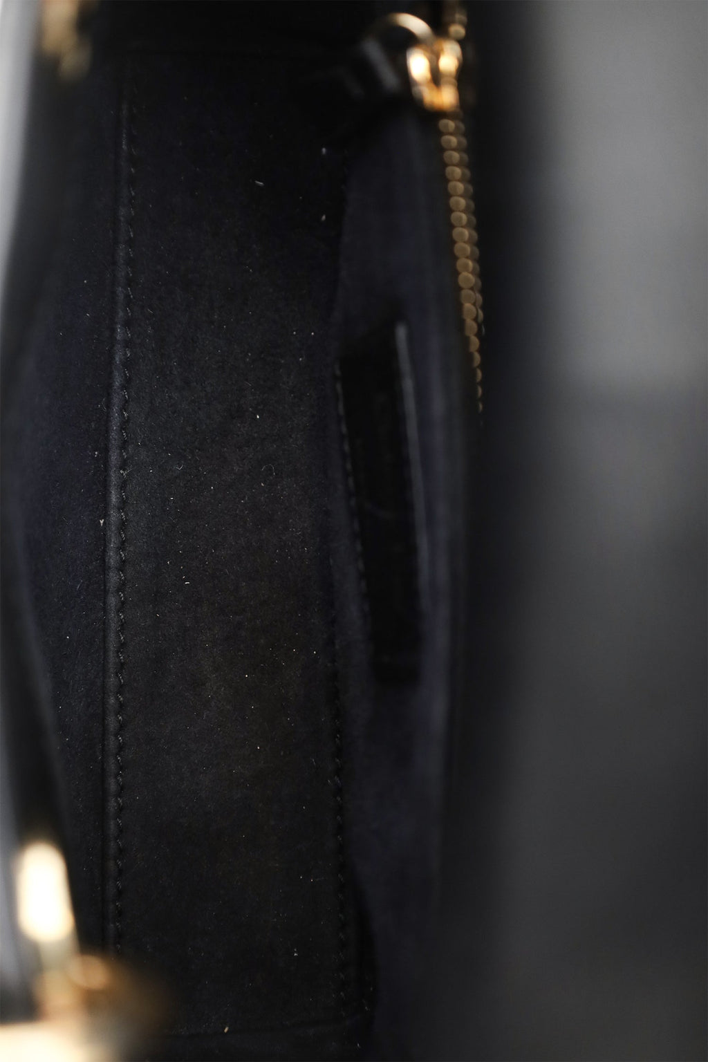 Christian Dior 2018 Black Leather Gold 'Clovers' Embroidered Mini Lady Dior