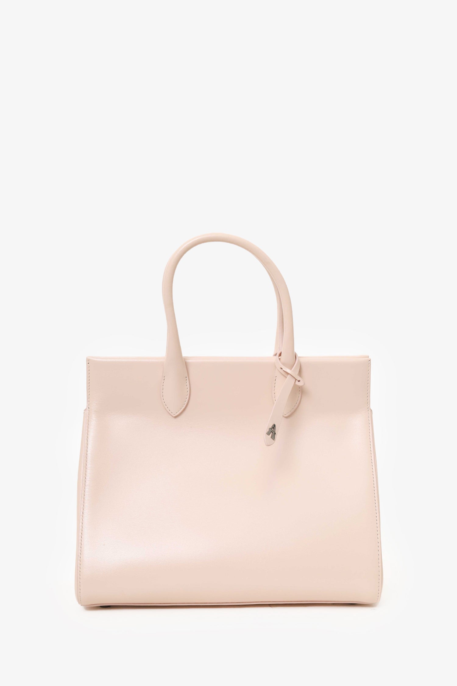 Alaïa Pink Leather Folded Top Handle With Strap