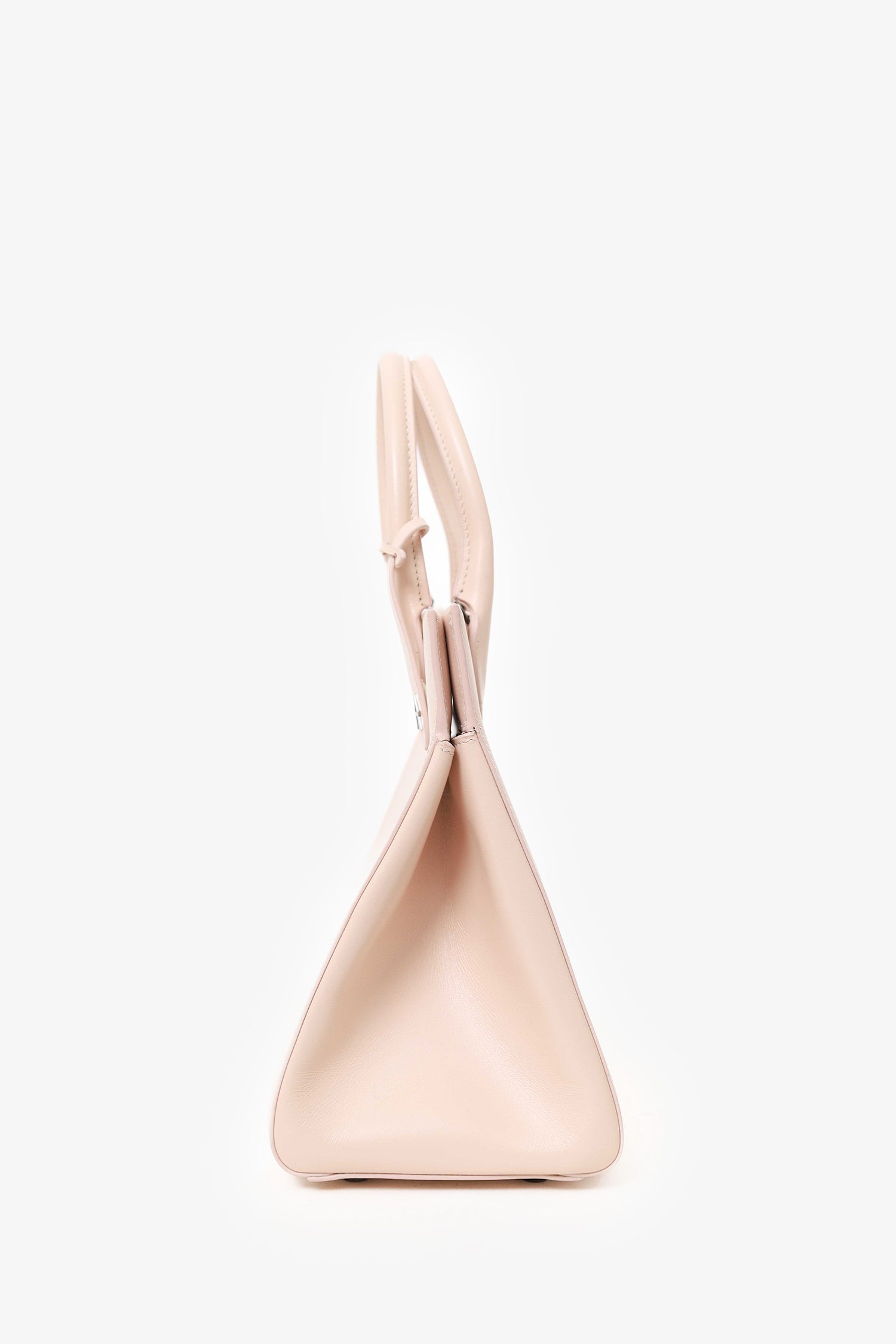 Alaïa Pink Leather Folded Top Handle With Strap