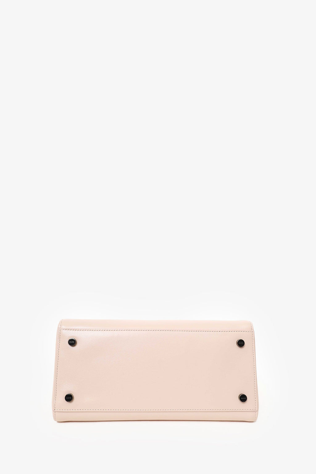 Alaïa Pink Leather Folded Top Handle With Strap
