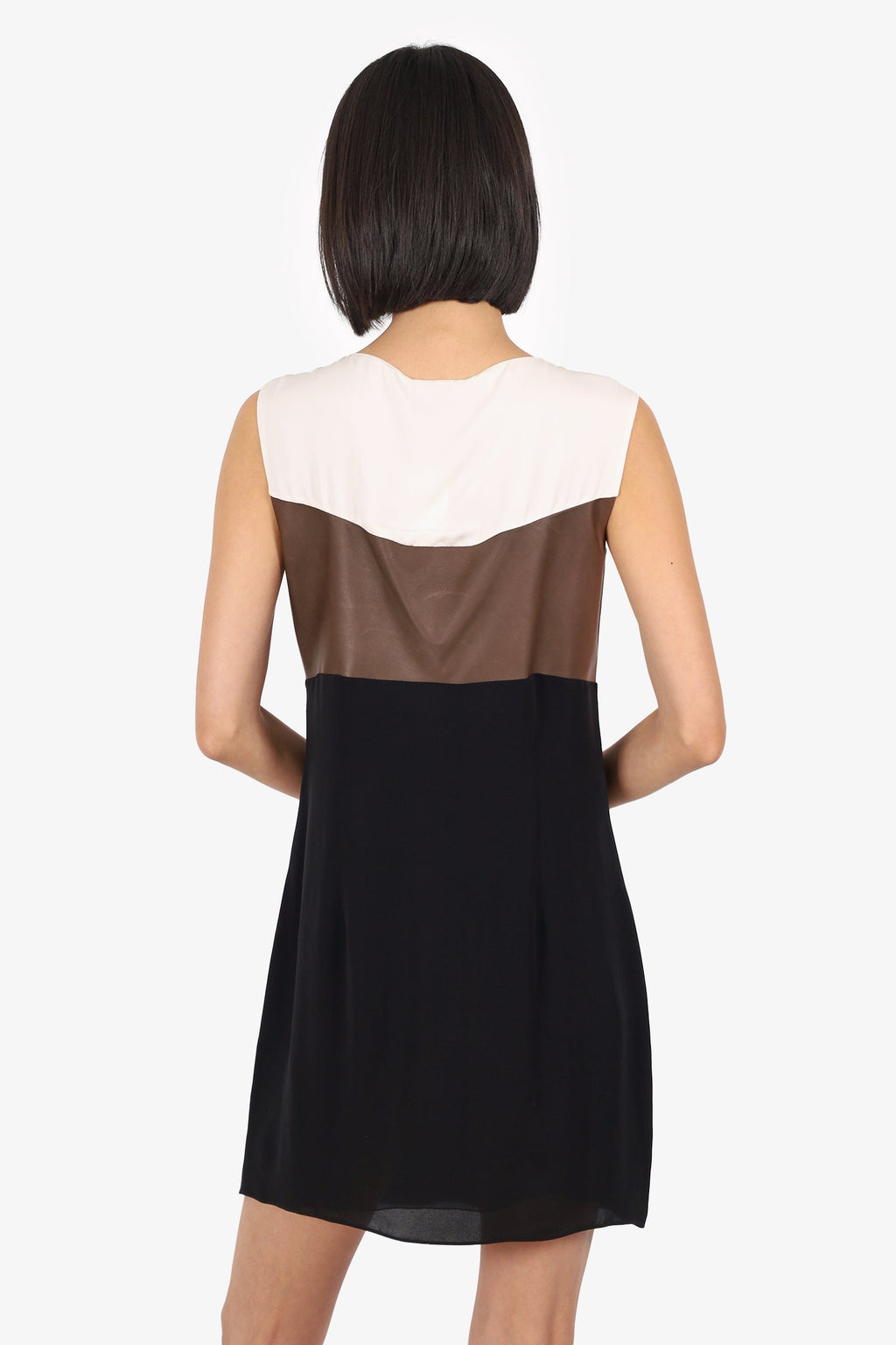 DSquared2 Black/White Silk Bow Dress Size 46