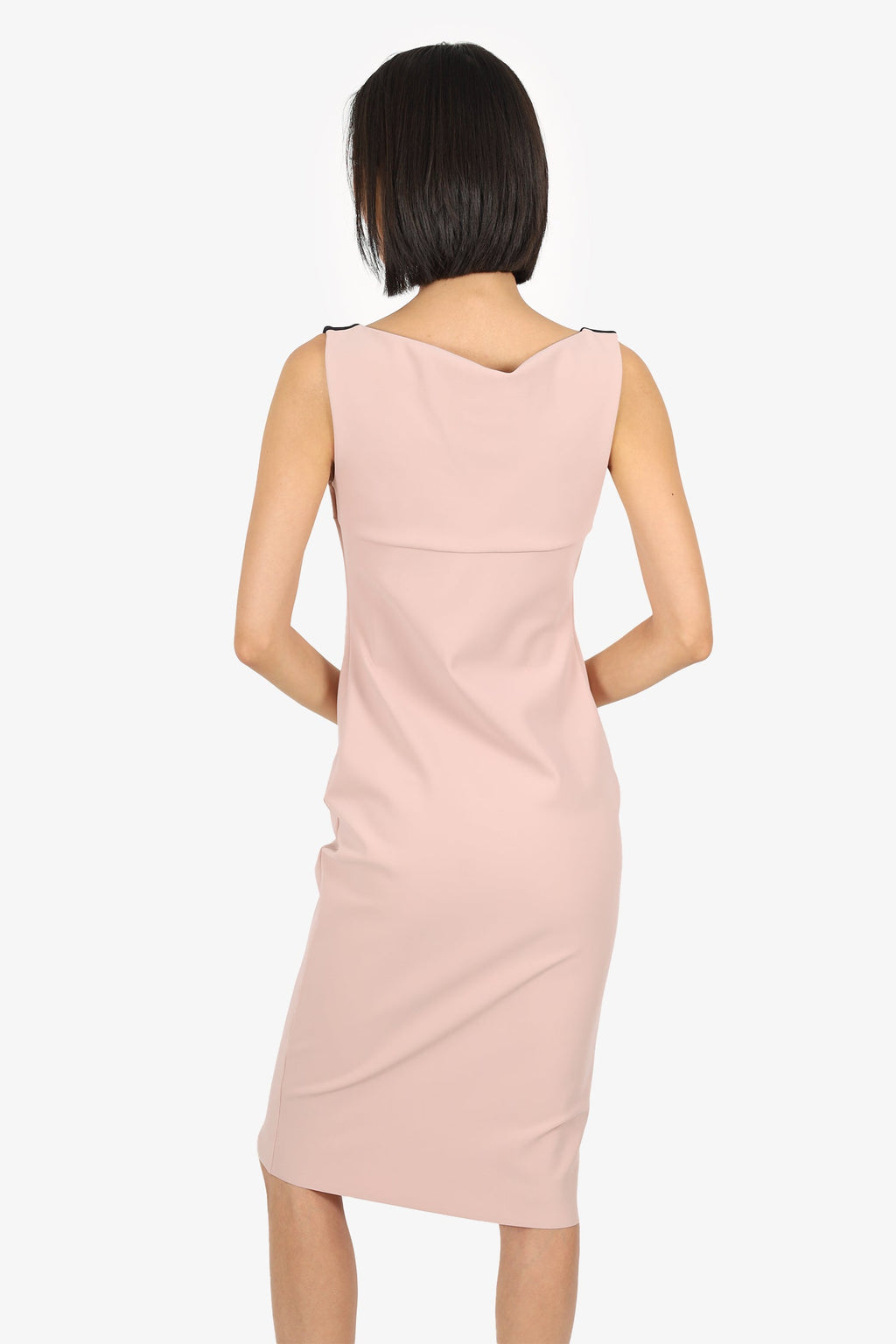 Chiara Boni La Petite Robe Pink/Black Sleeveless Dress Size 6