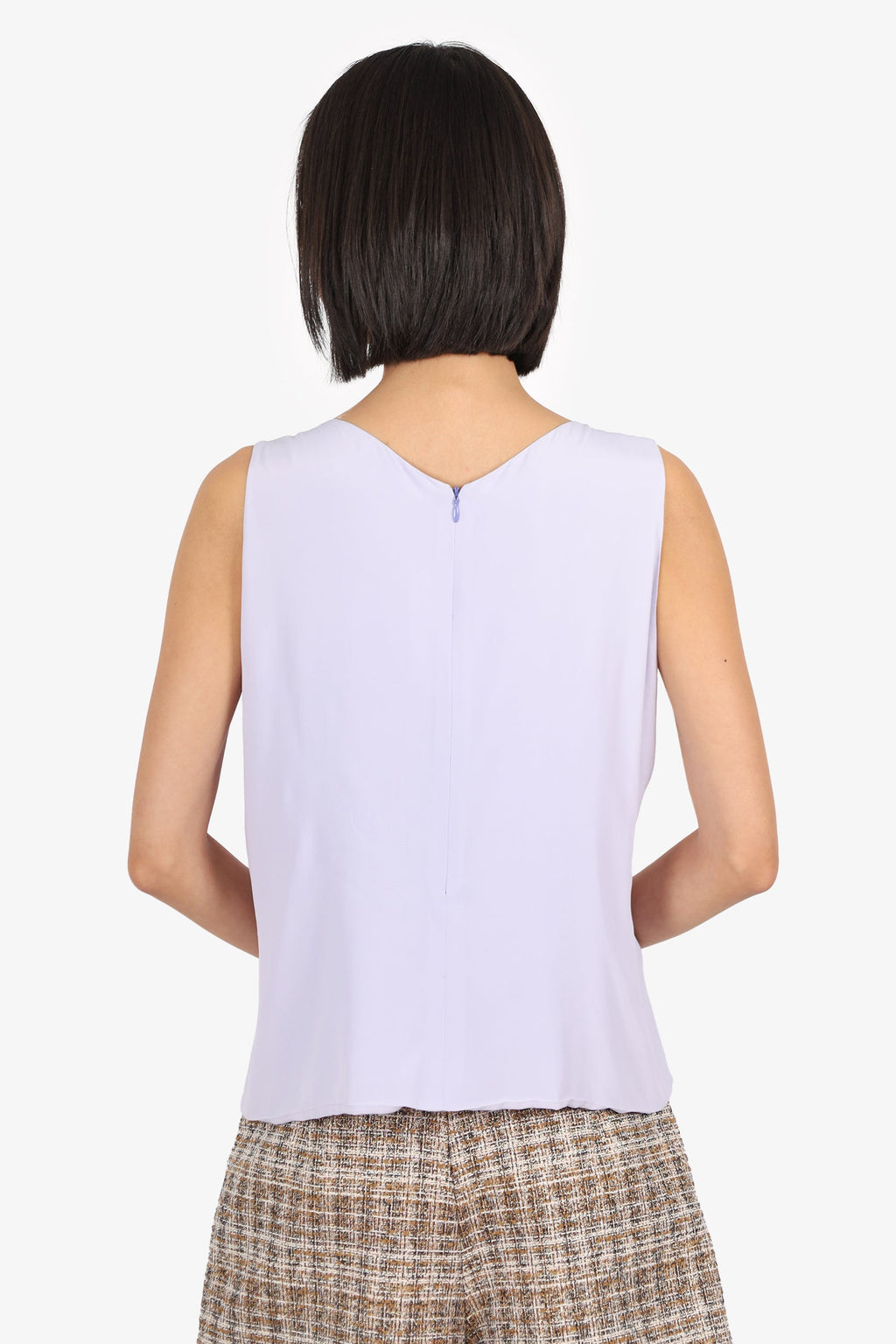 Valentino Purple Sleeveless Bow Top Size 14