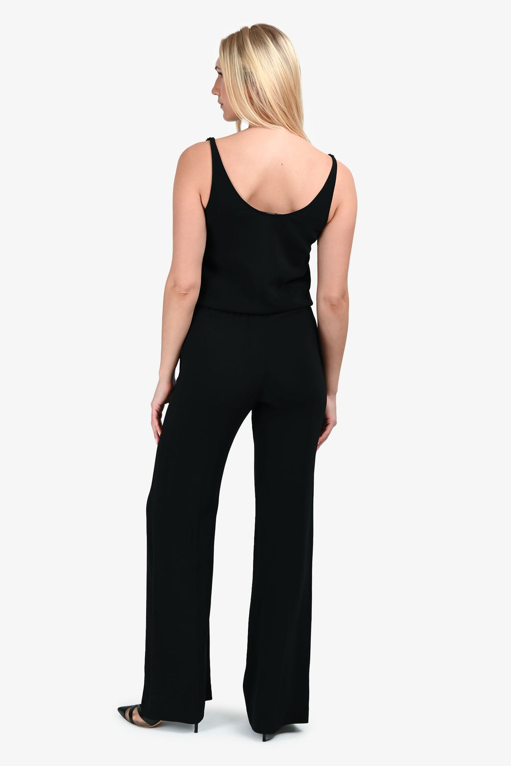 Stella McCartney Black Chain Detail Pant Jumpsuit Size 36