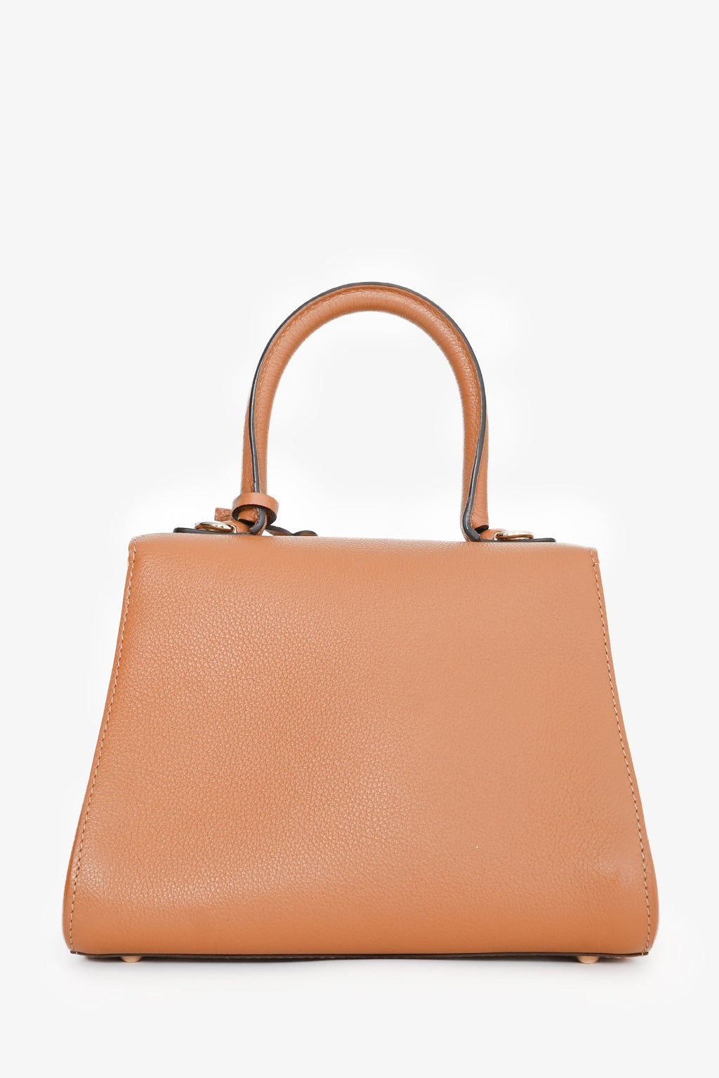 Delvaux Brown Leather Mini Brilliant GHW Top Handle with Strap