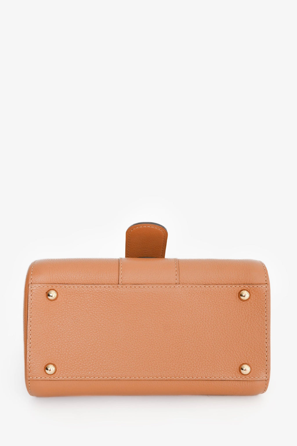 Delvaux Brown Leather Mini Brilliant GHW Top Handle with Strap