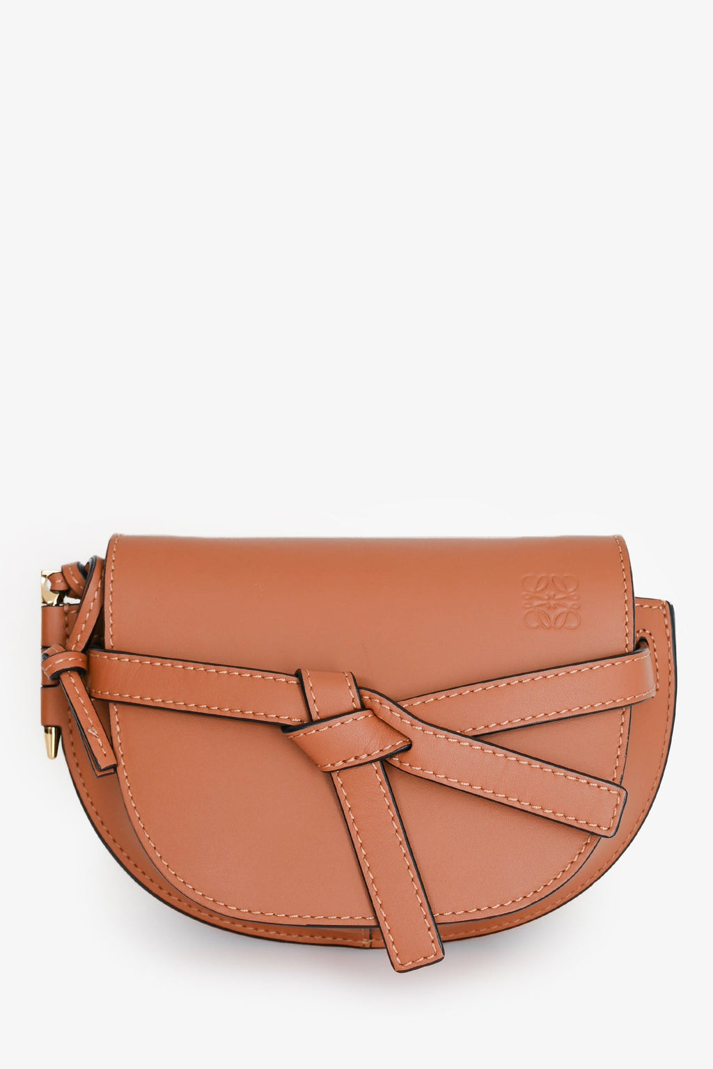 Loewe Brown Leather Mini Gate Crossbody