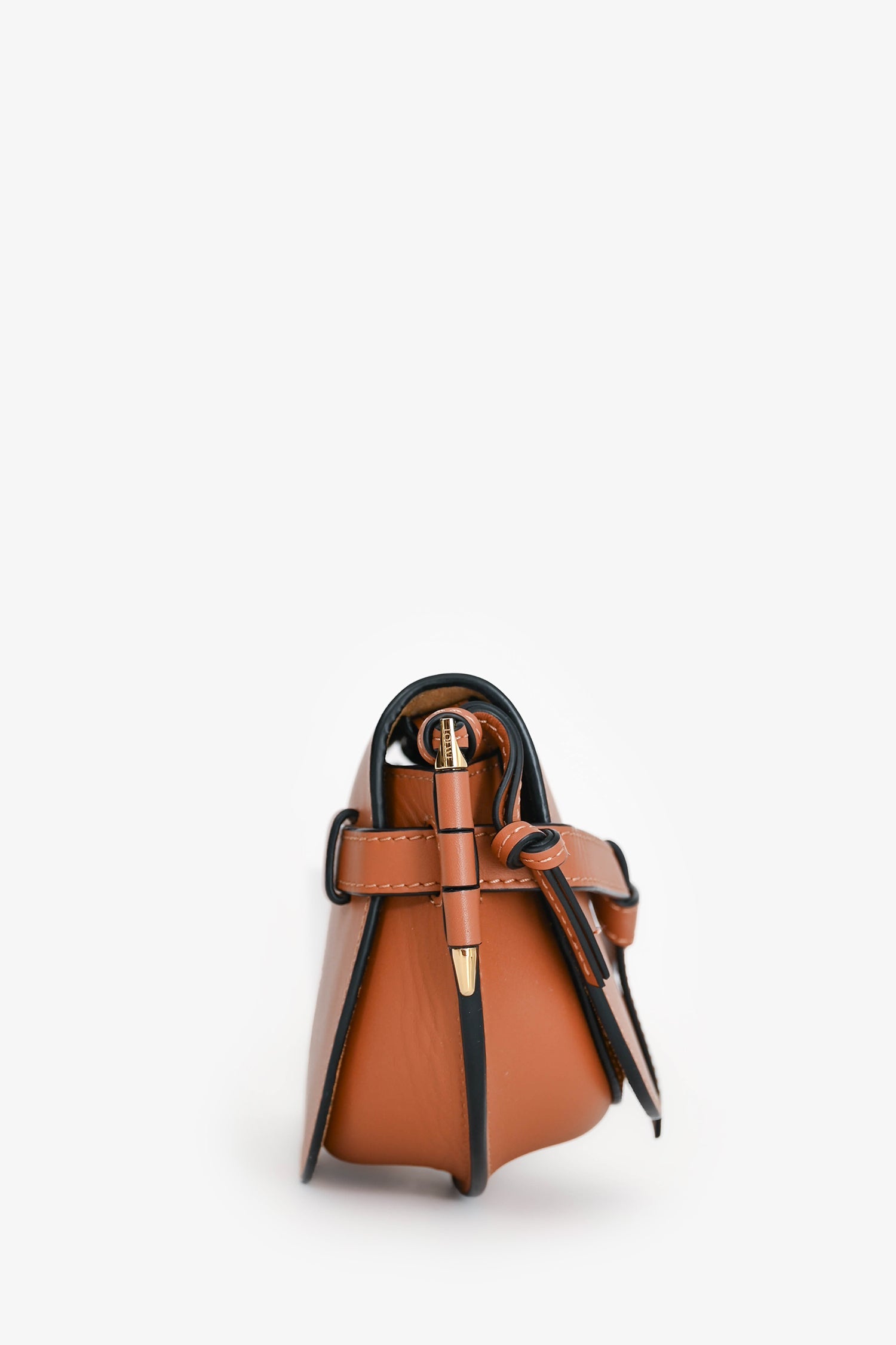 Loewe Brown Leather Mini Gate Crossbody