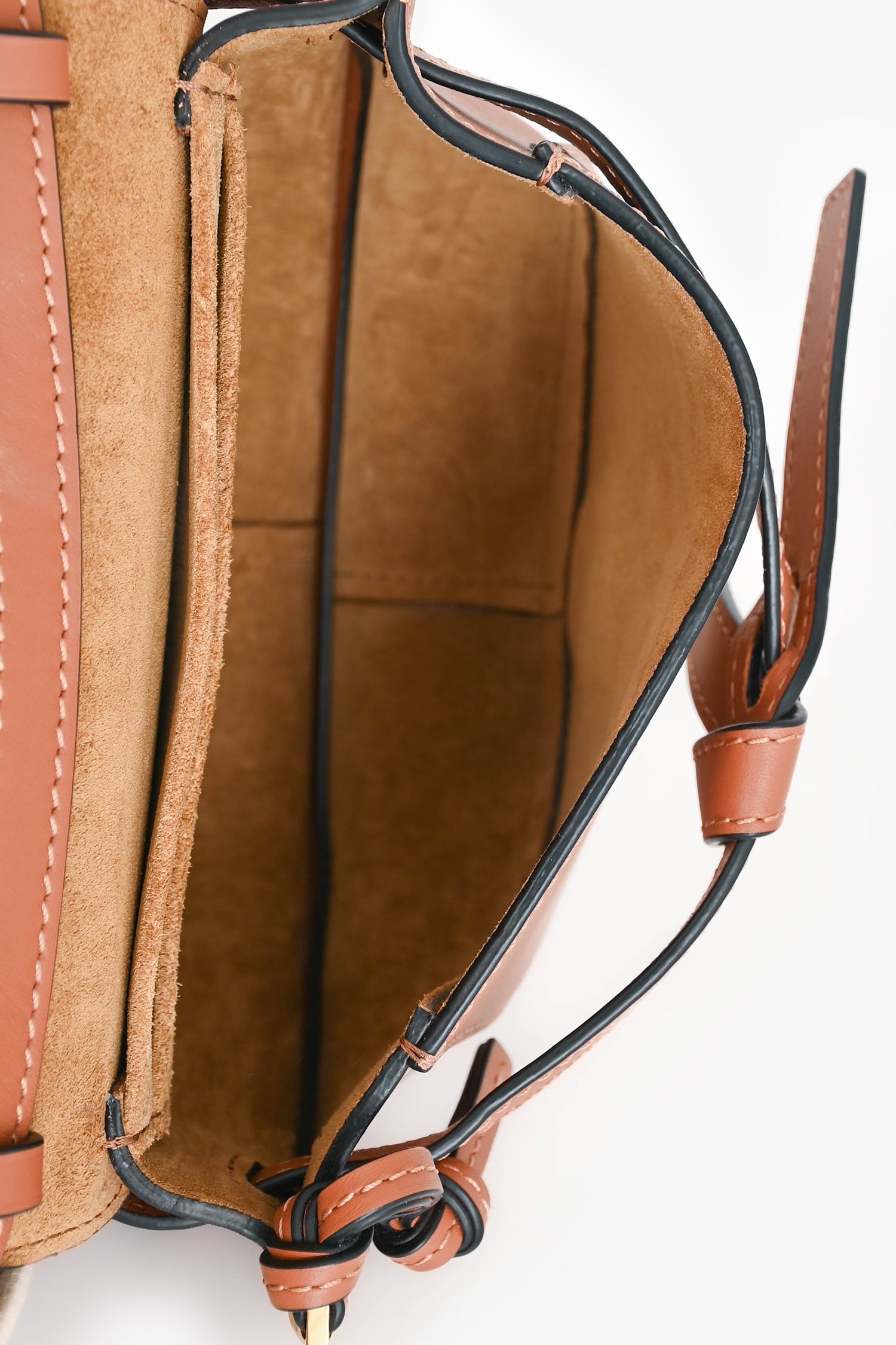Loewe Brown Leather Mini Gate Crossbody