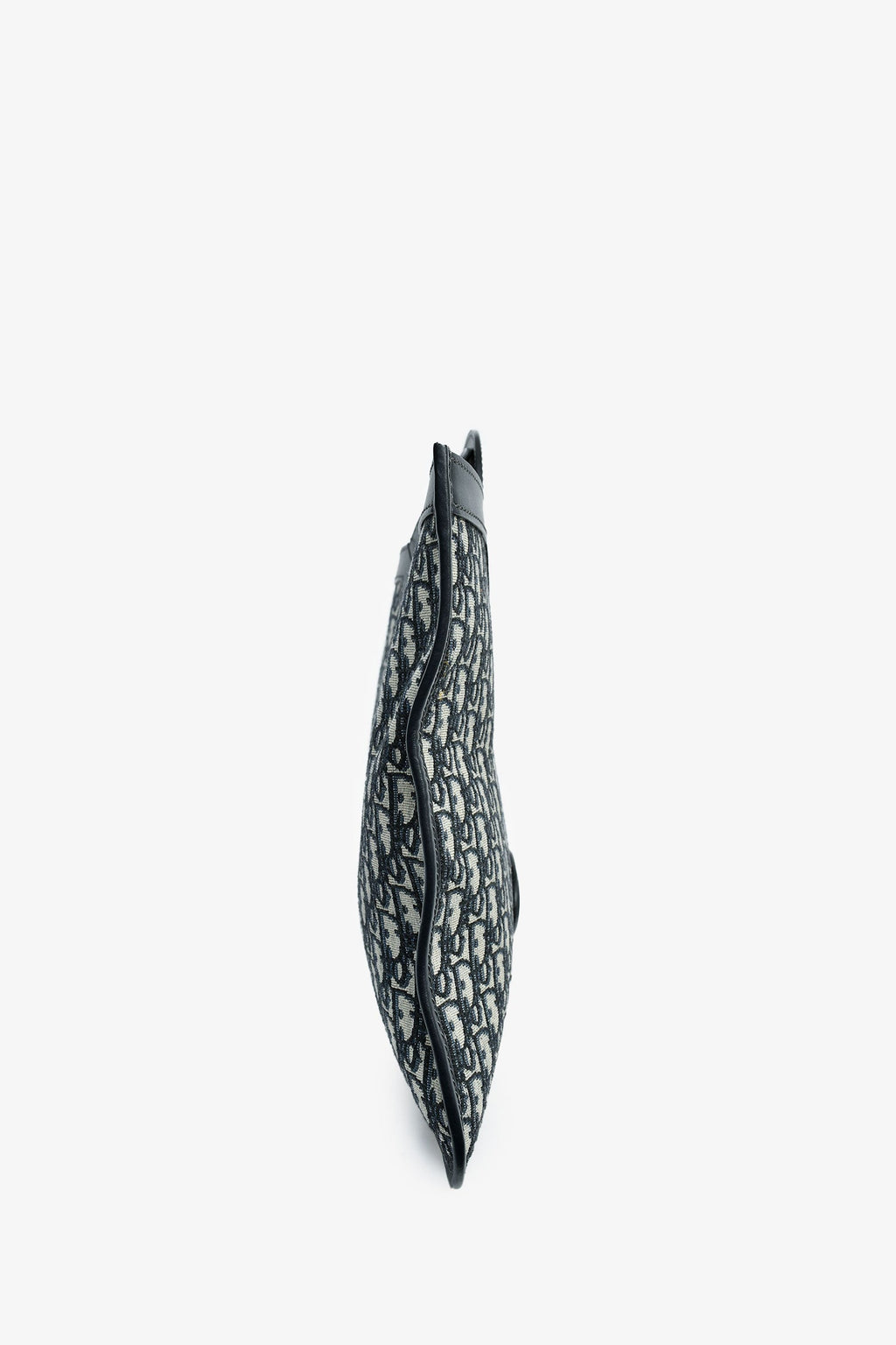 Christian Dior Navy Oblique Jacquard Clutch