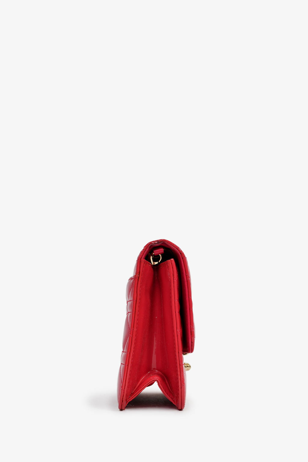 Christian Dior Pink Patent 'Miss Dior' Wallet On Chain