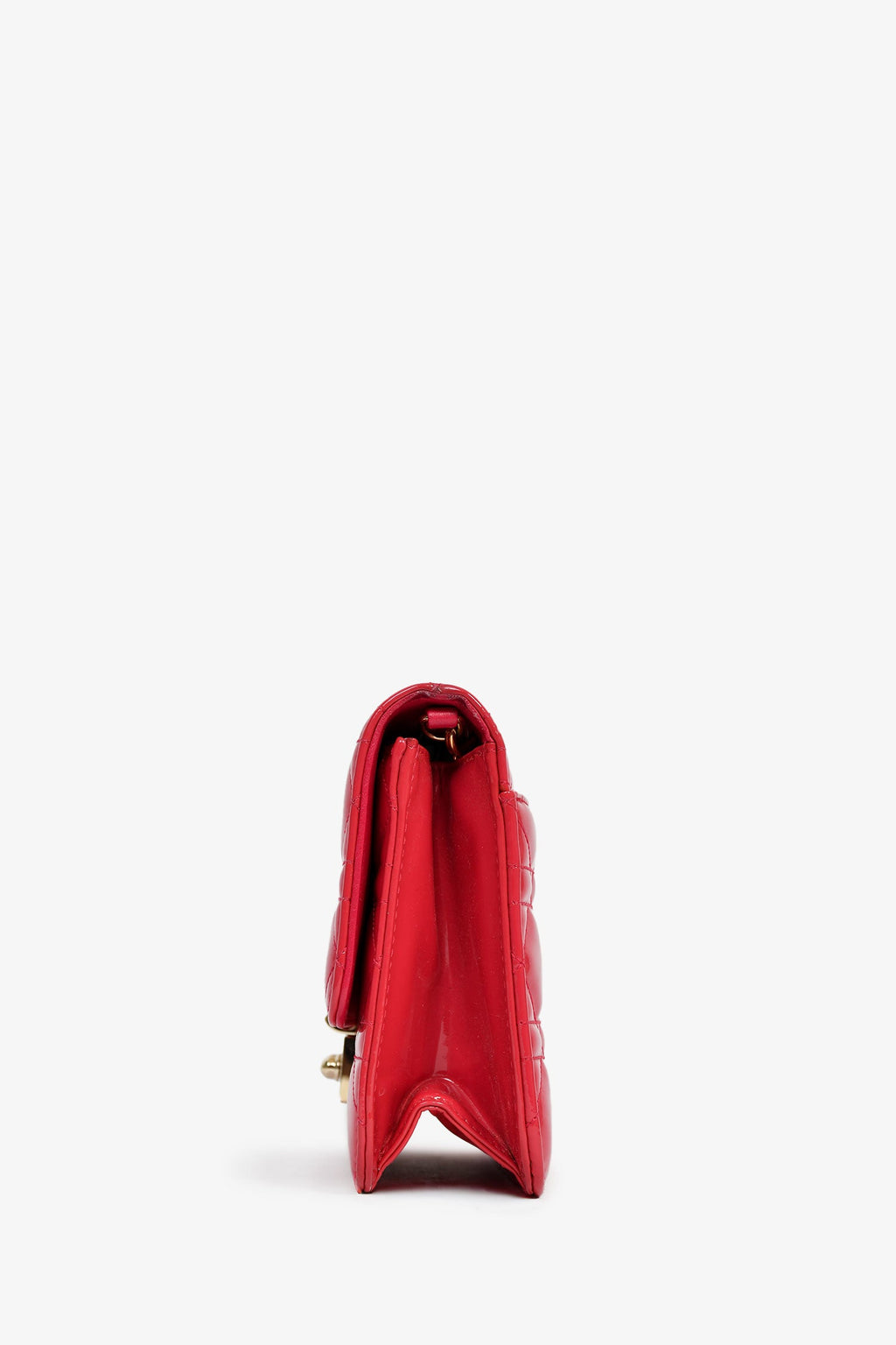Christian Dior Pink Patent 'Miss Dior' Wallet On Chain