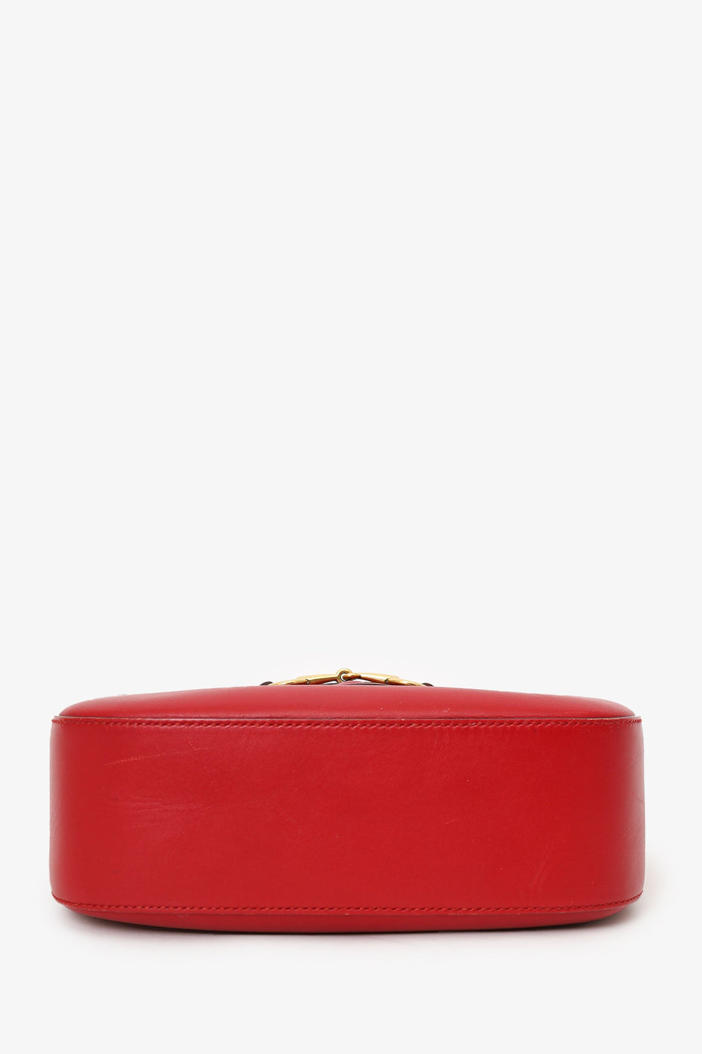 Gucci Red 'Lady Web' Horsebit Medium Shoulder Bag