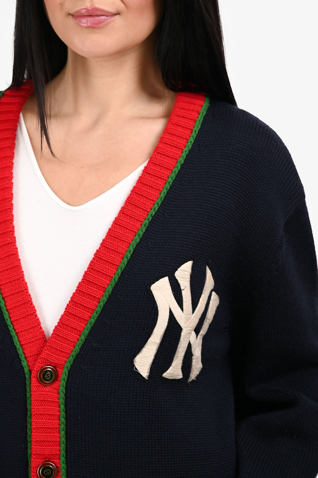Gucci x MLB Navy Wool 'NY Yankees' igan Size M