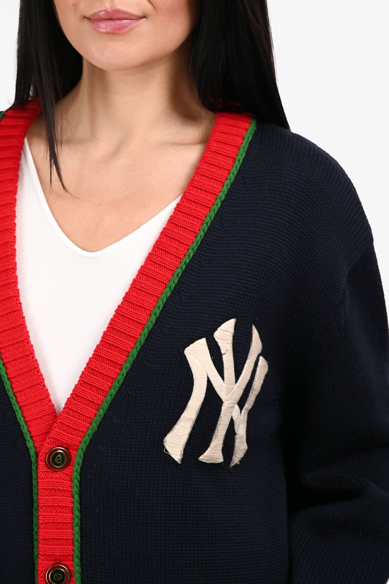 Gucci x MLB Navy Wool 'NY Yankees' igan Size M